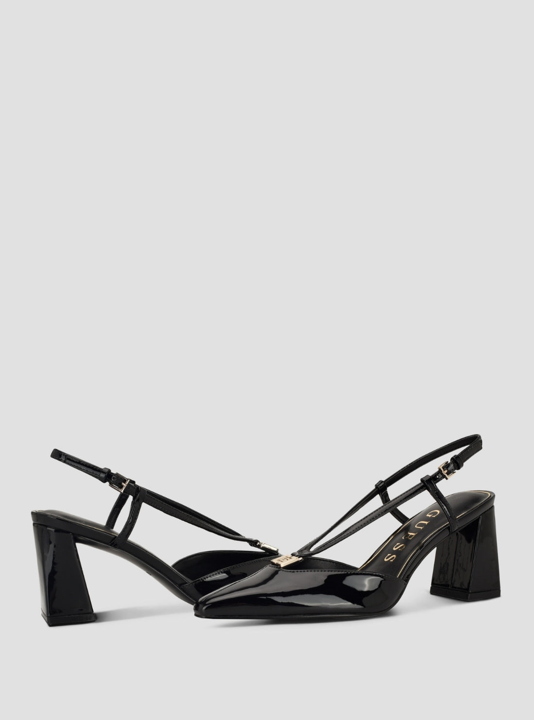 GUESS Footwear Black Vargas Pumps VARGAS Front Side View