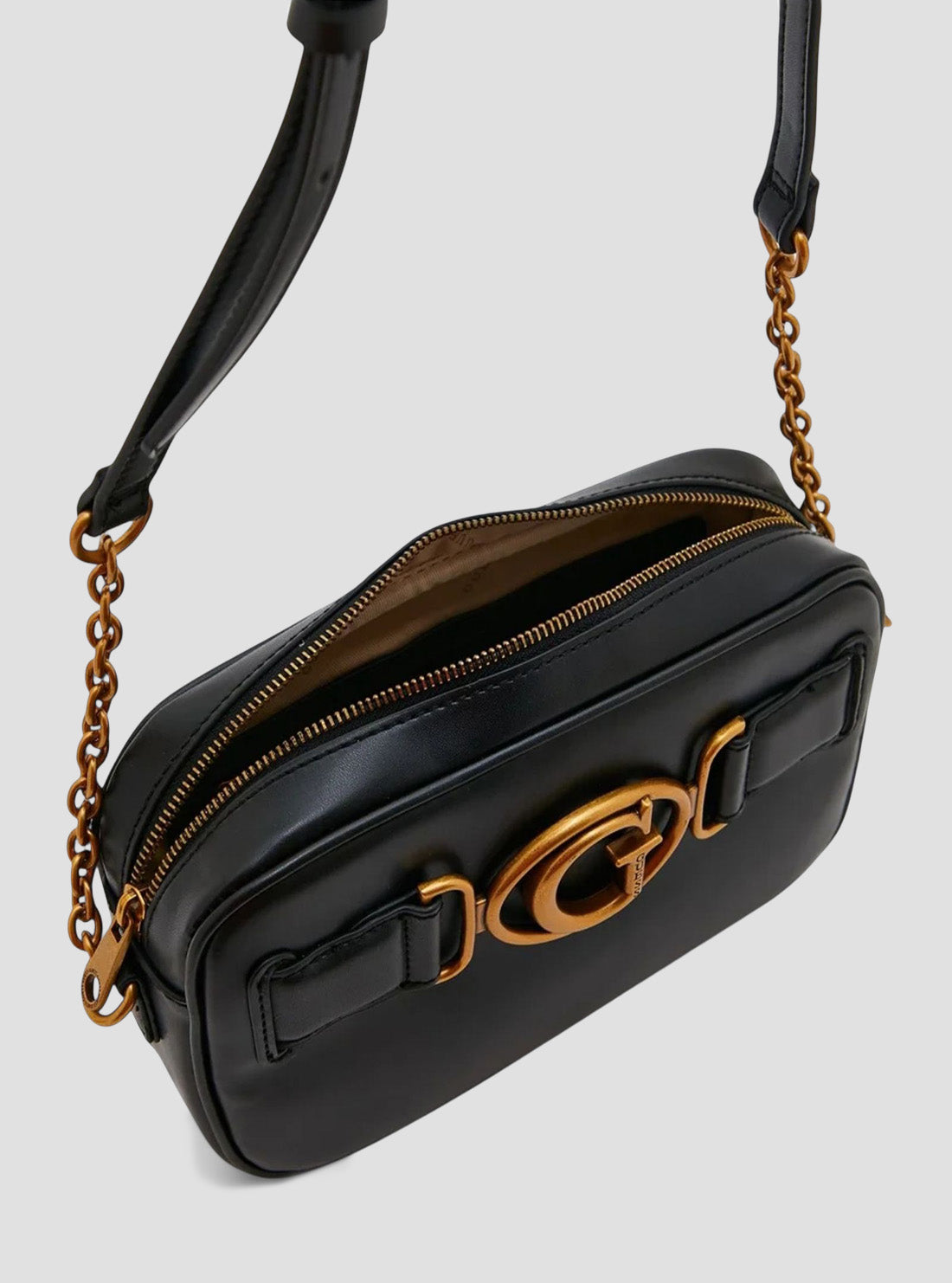 GUESS Women's Black Aviana Camera Bag VB841414 Side View