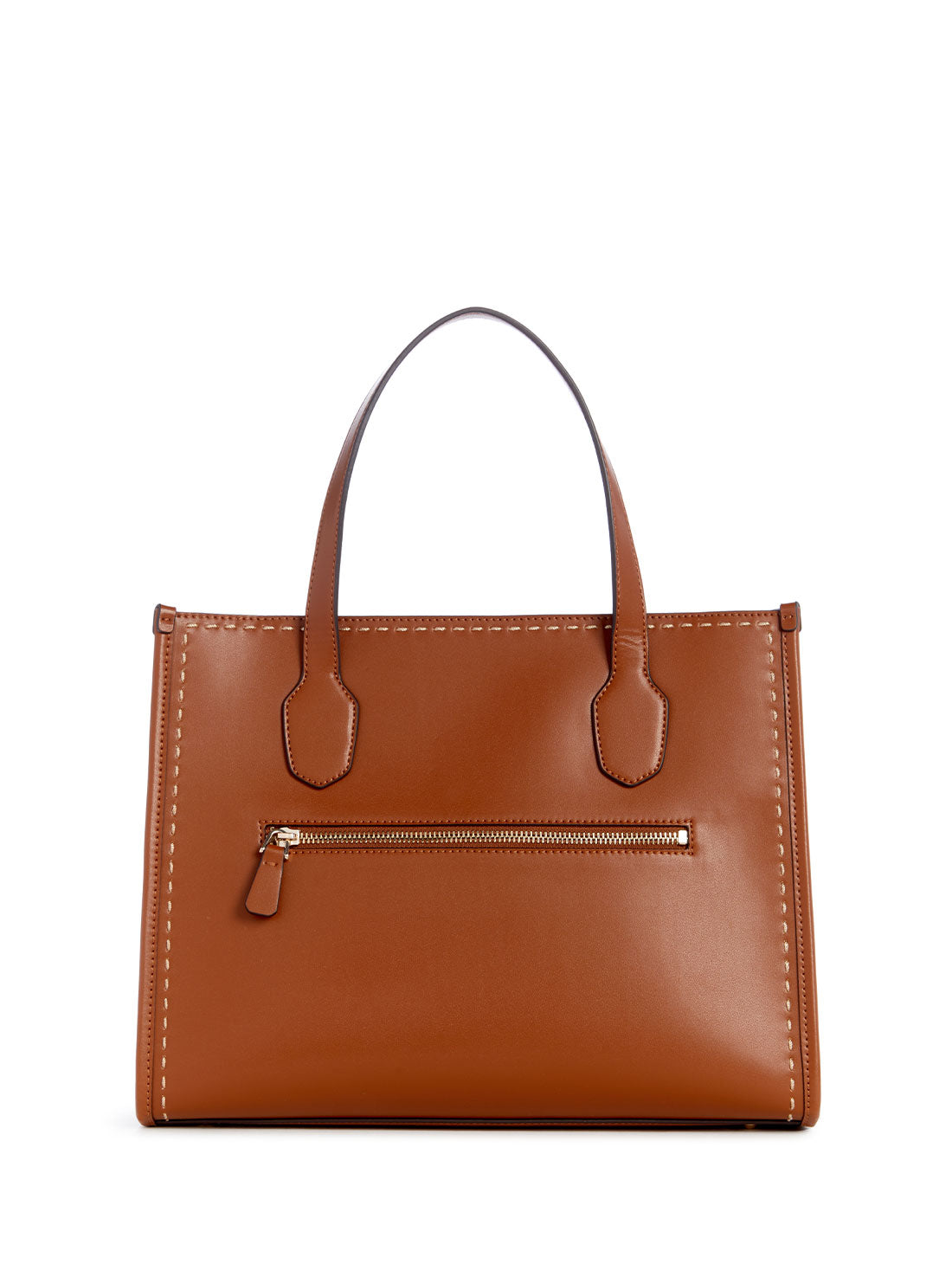 Cognac Brown Silvana Dual Tote Bag | GUESS Women's Handbags | back view