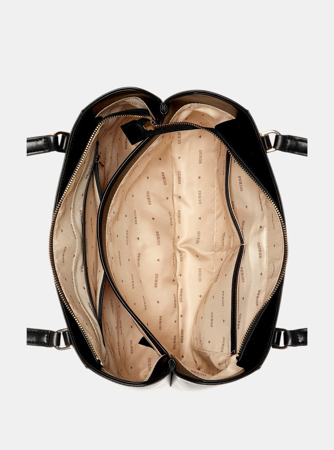 GUESS Womens Black Daryna Elite Tote Bag VG720823 Inside View