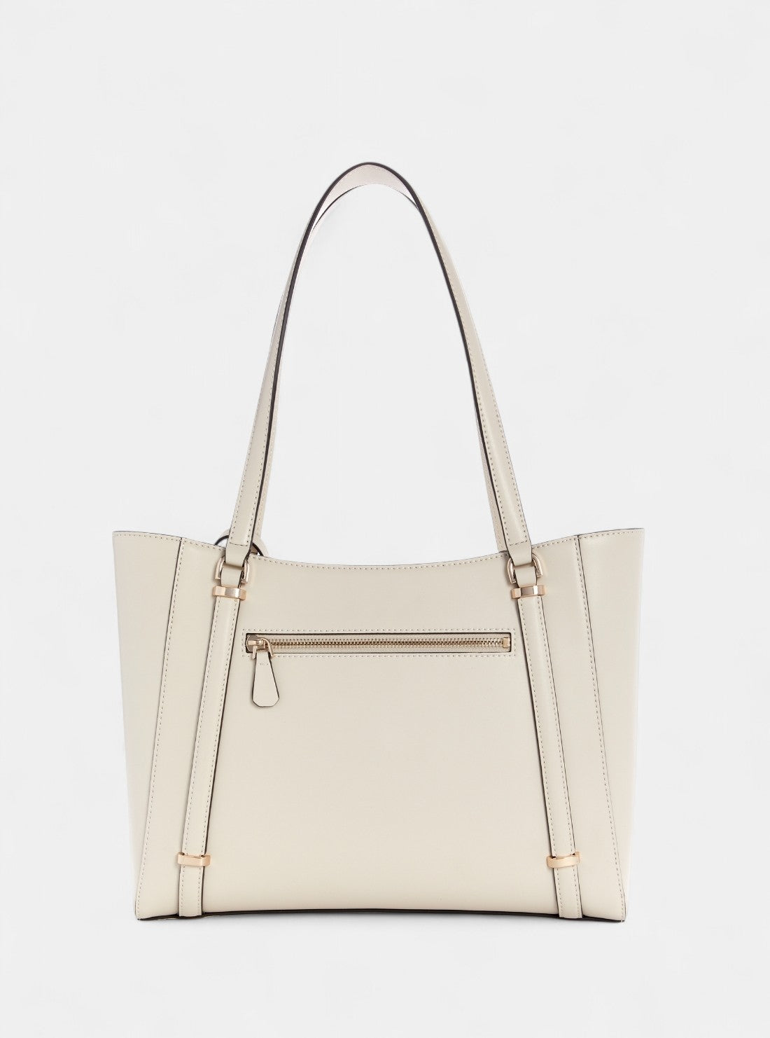 GUESS Womens White Daryna Elite Tote Bag VG720823 Back View