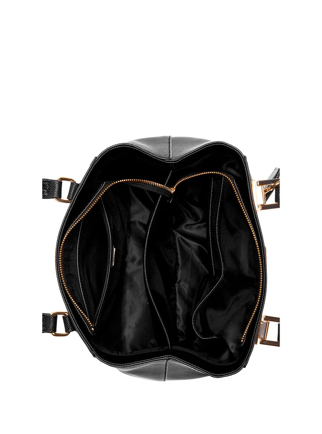 Women's Black Breana Shopper Tote Bag top view