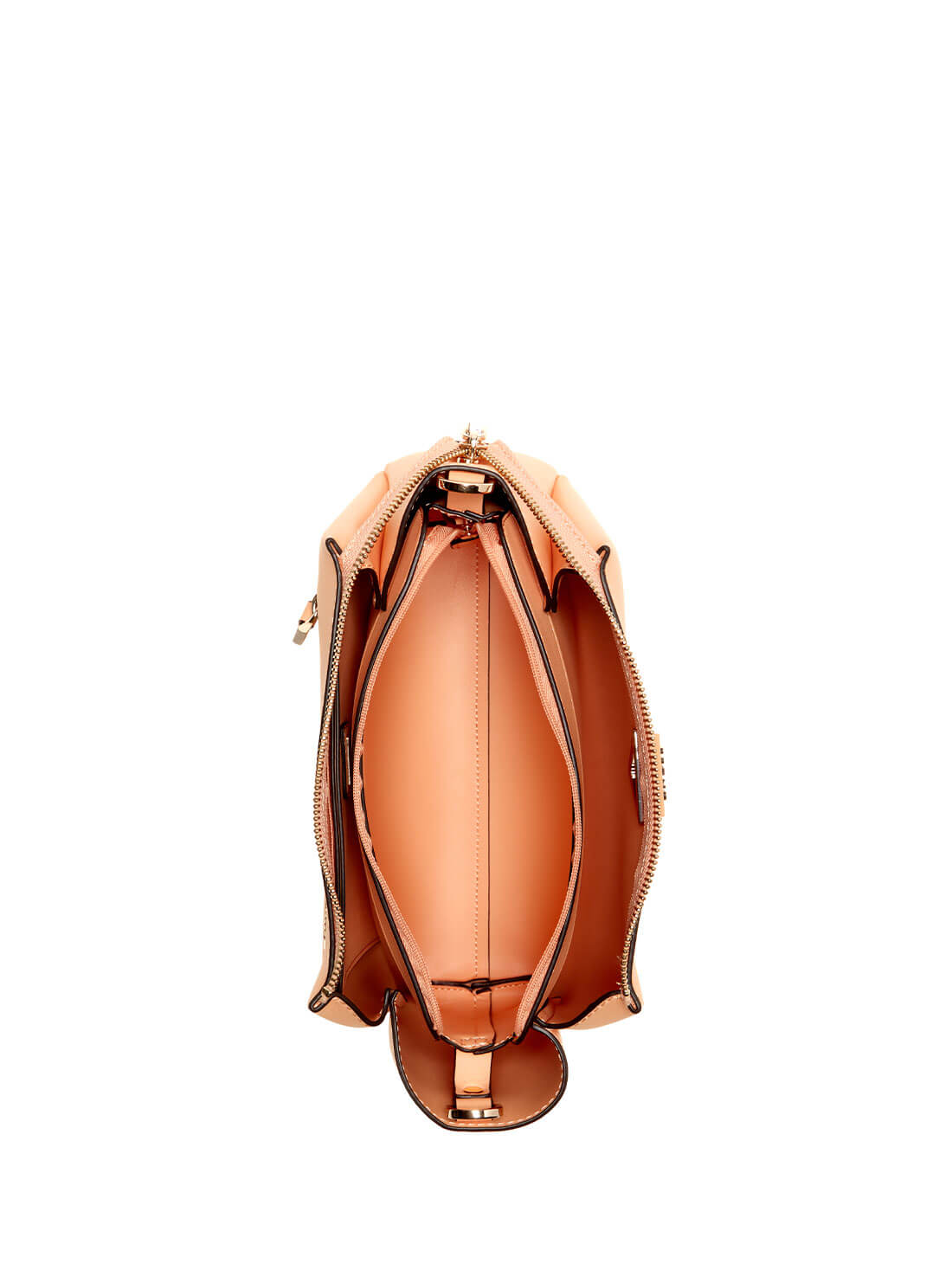 GUESS Peach Iwona Crossbody Bag inside view