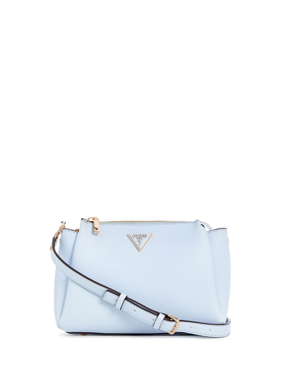 GUESS Sky Blue Iwona Crossbody Bag front view