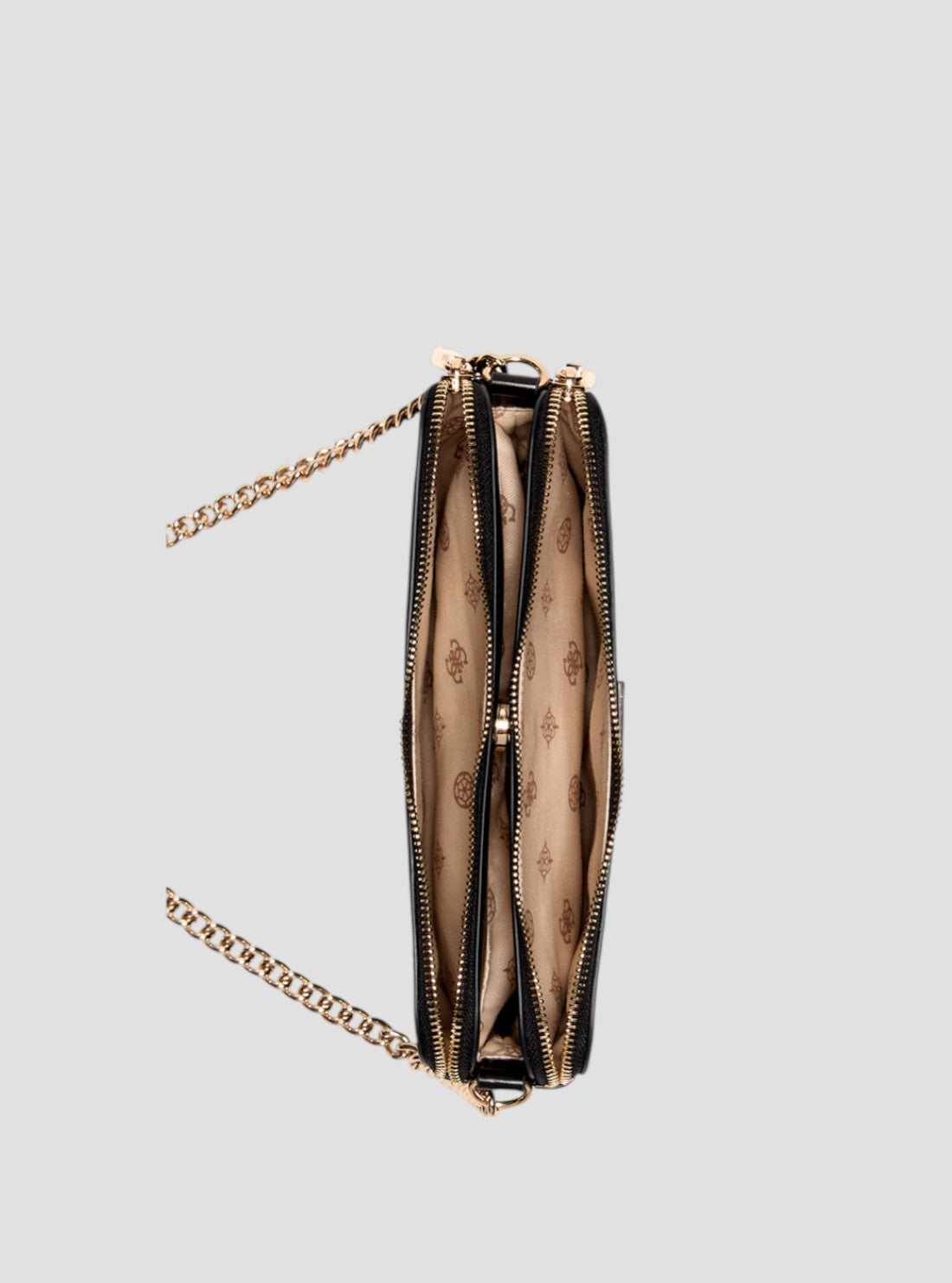 GUESS Womens Black Daryna Status Crossbody Bag VG949312 Inside View