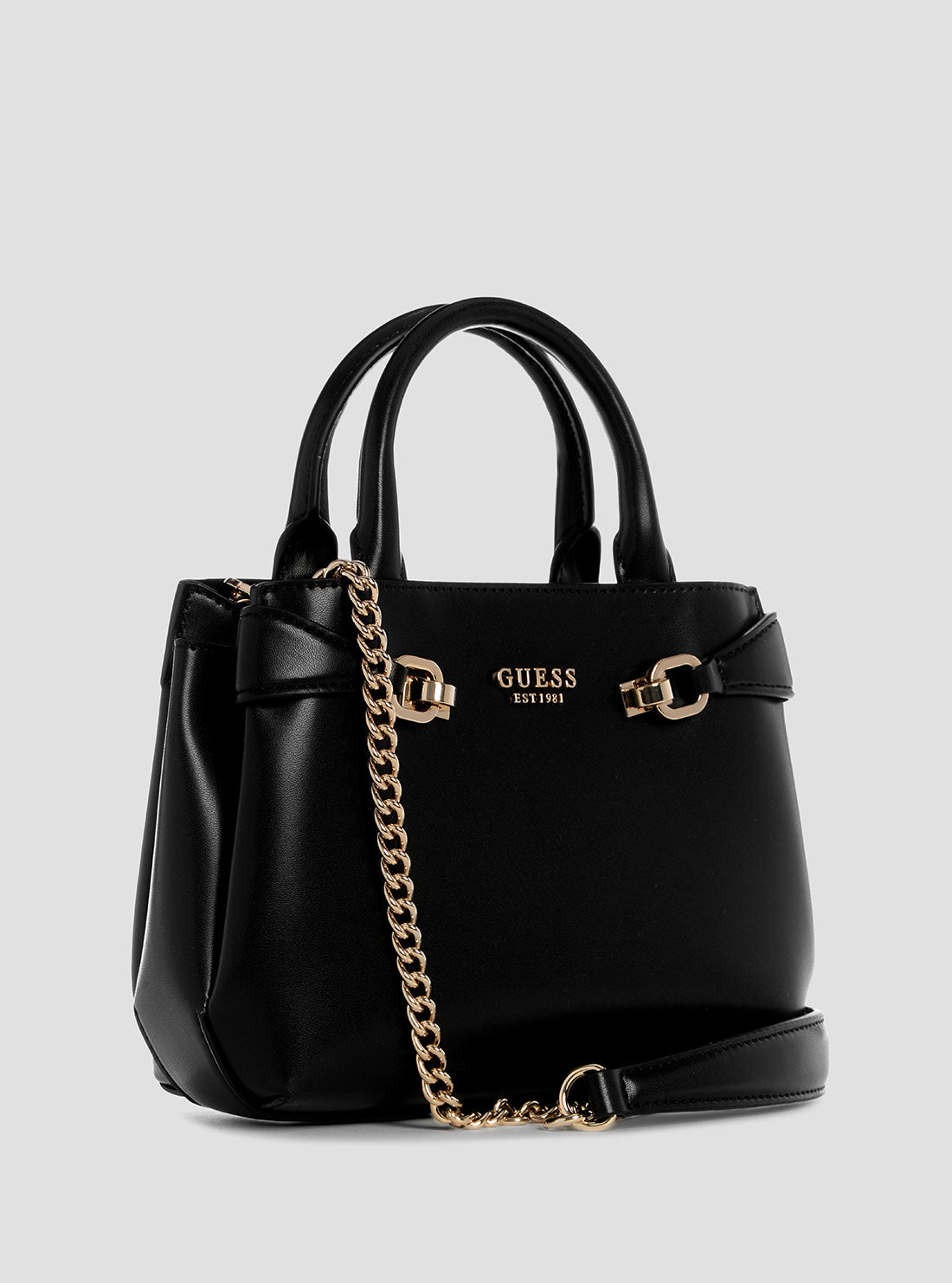 Black Logo Lorelei Mini Satchel Bag