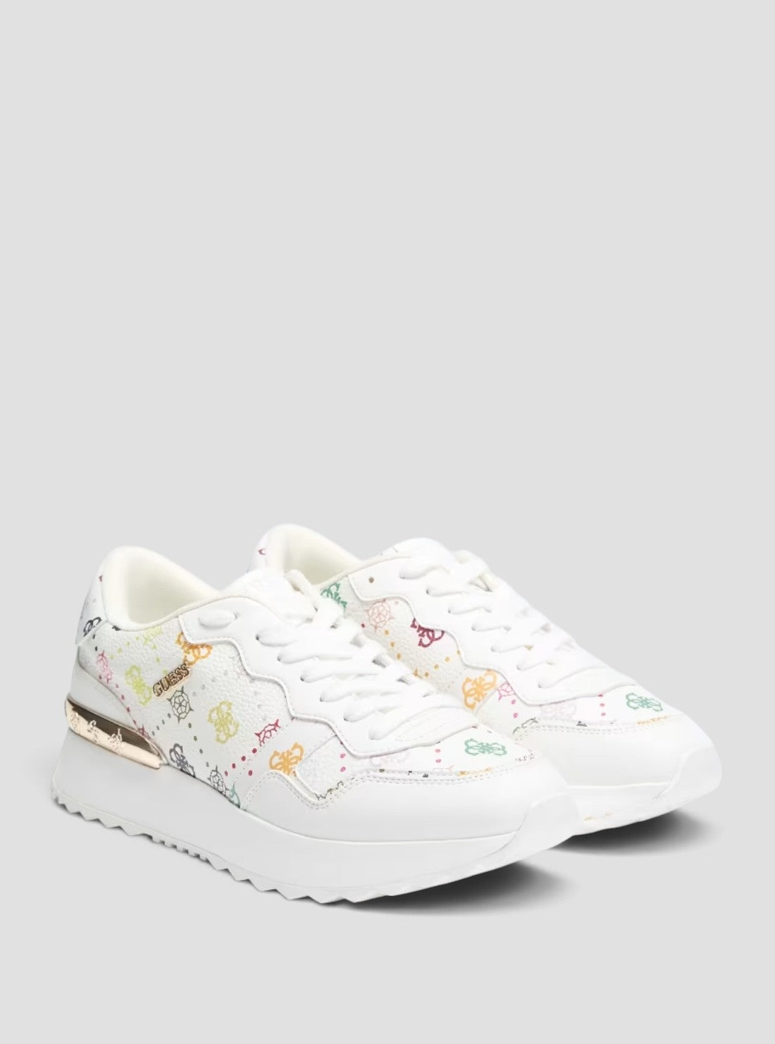 GUESS Footwear White Logo Vinsa Sneakers VINSA4 Side View3