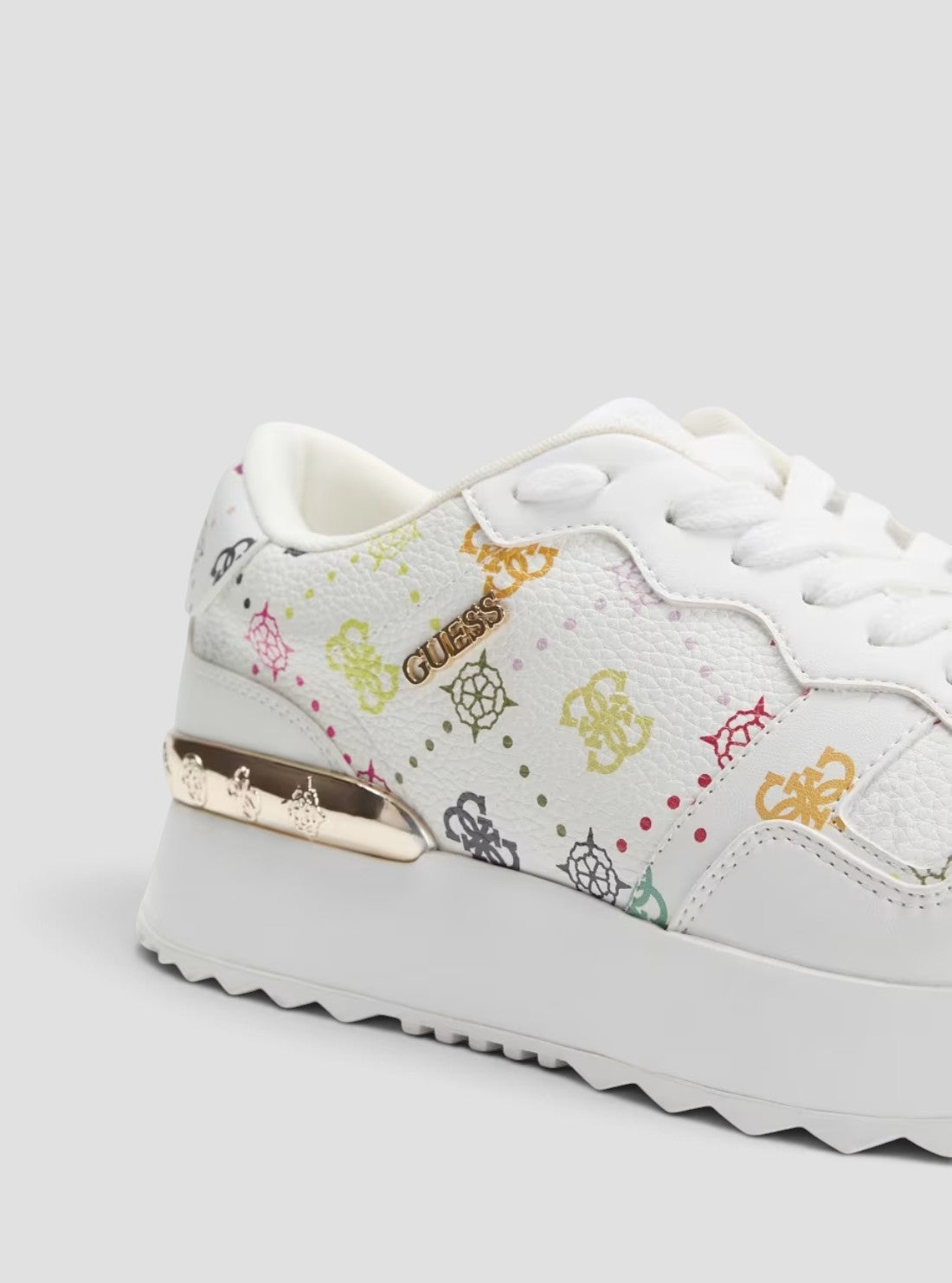 GUESS Footwear White Logo Vinsa Sneakers VINSA4 Detail View