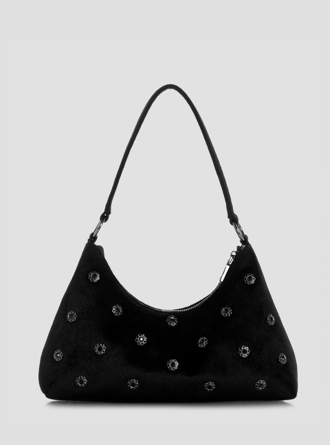 GUESS Womens Black Jewels Wristlet Shoulder Bag VM224872 Back View