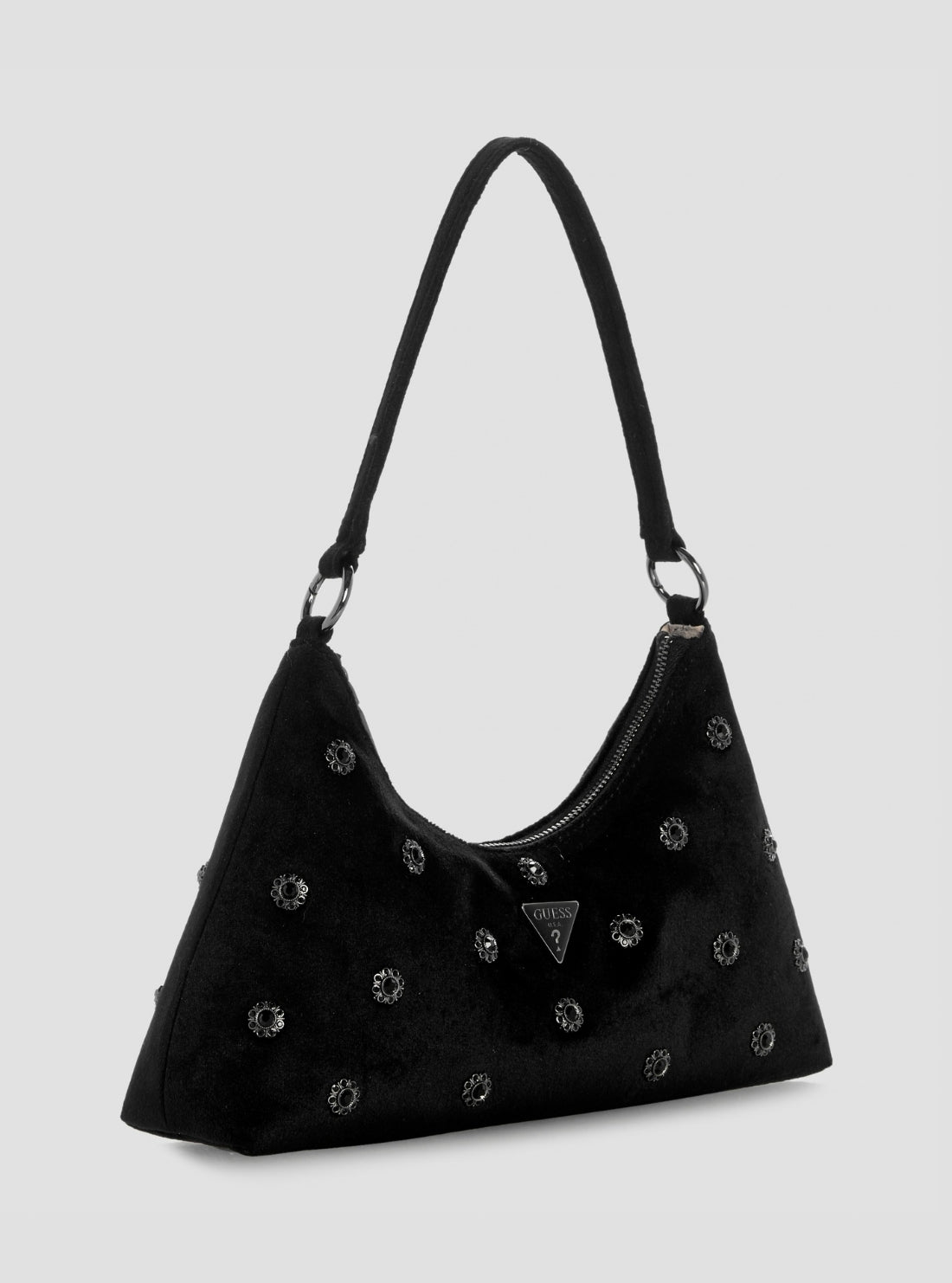 GUESS Womens Black Jewels Wristlet Shoulder Bag VM224872 Side View