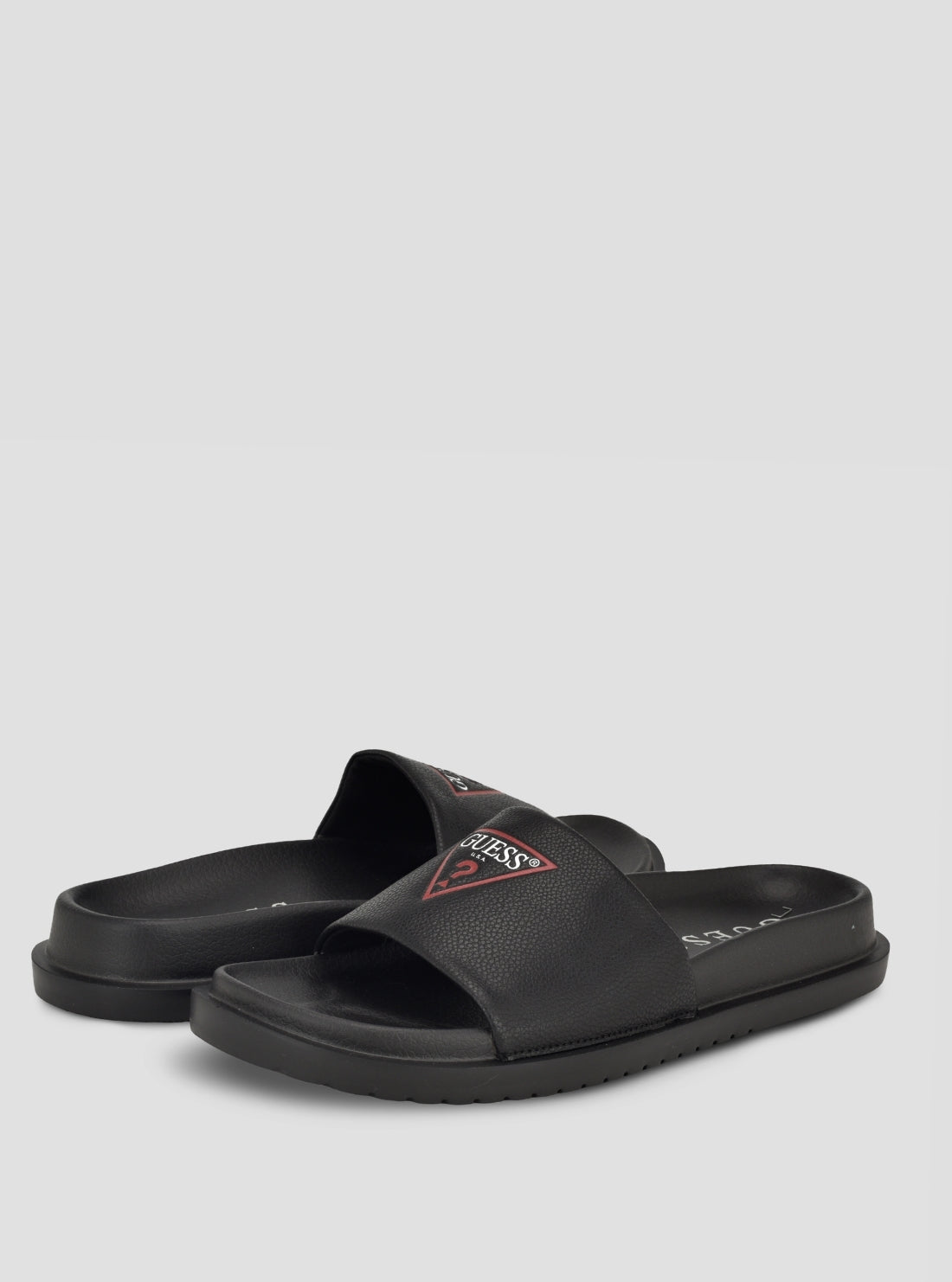 GUESS Footwear Black Vumble Sandals VUMBLE Front Side View