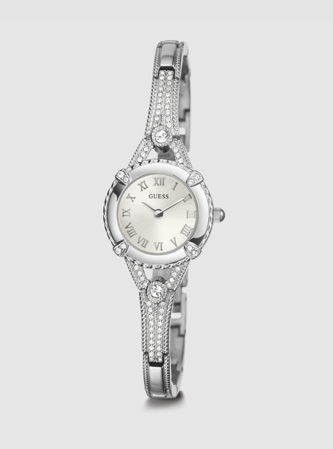 GUESS Accessories Silver Angelic Glitz Watch W0135L1 Front View_2