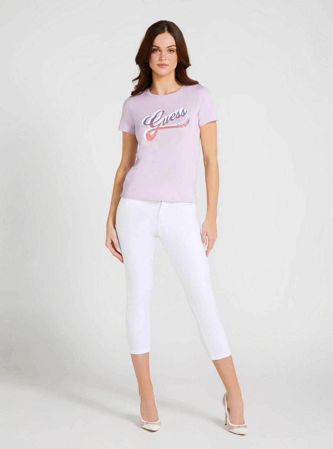 Eco Lilac Shaded Logo T-Shirt