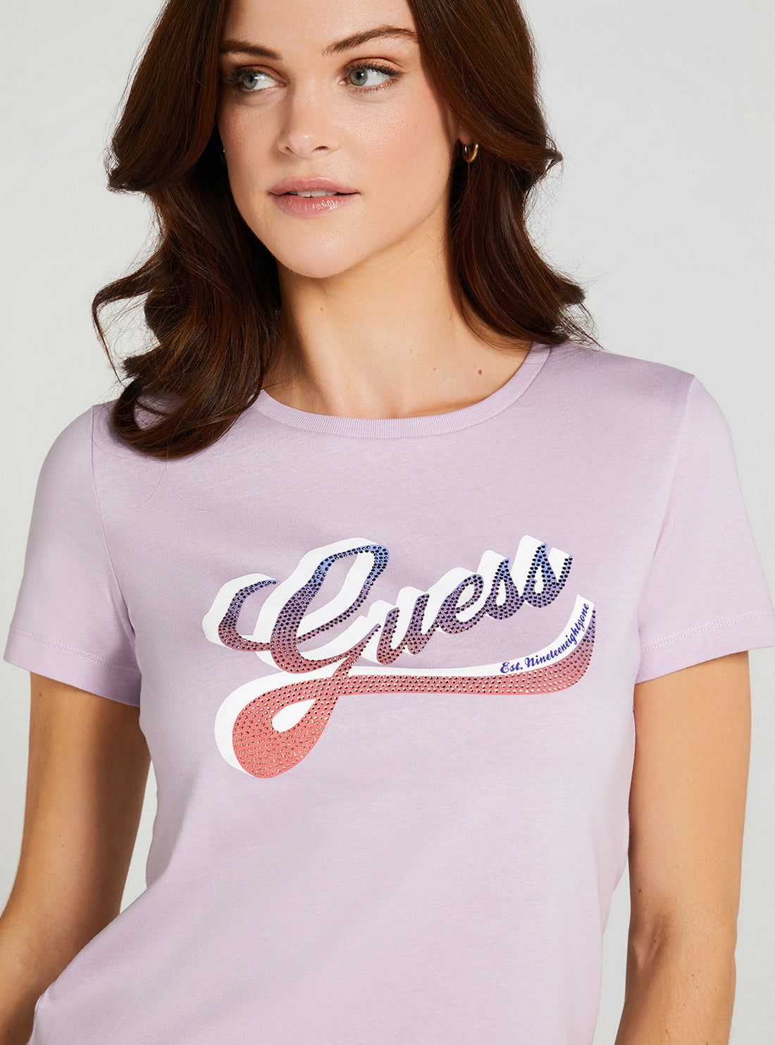 Eco Lilac Shaded Logo T-Shirt