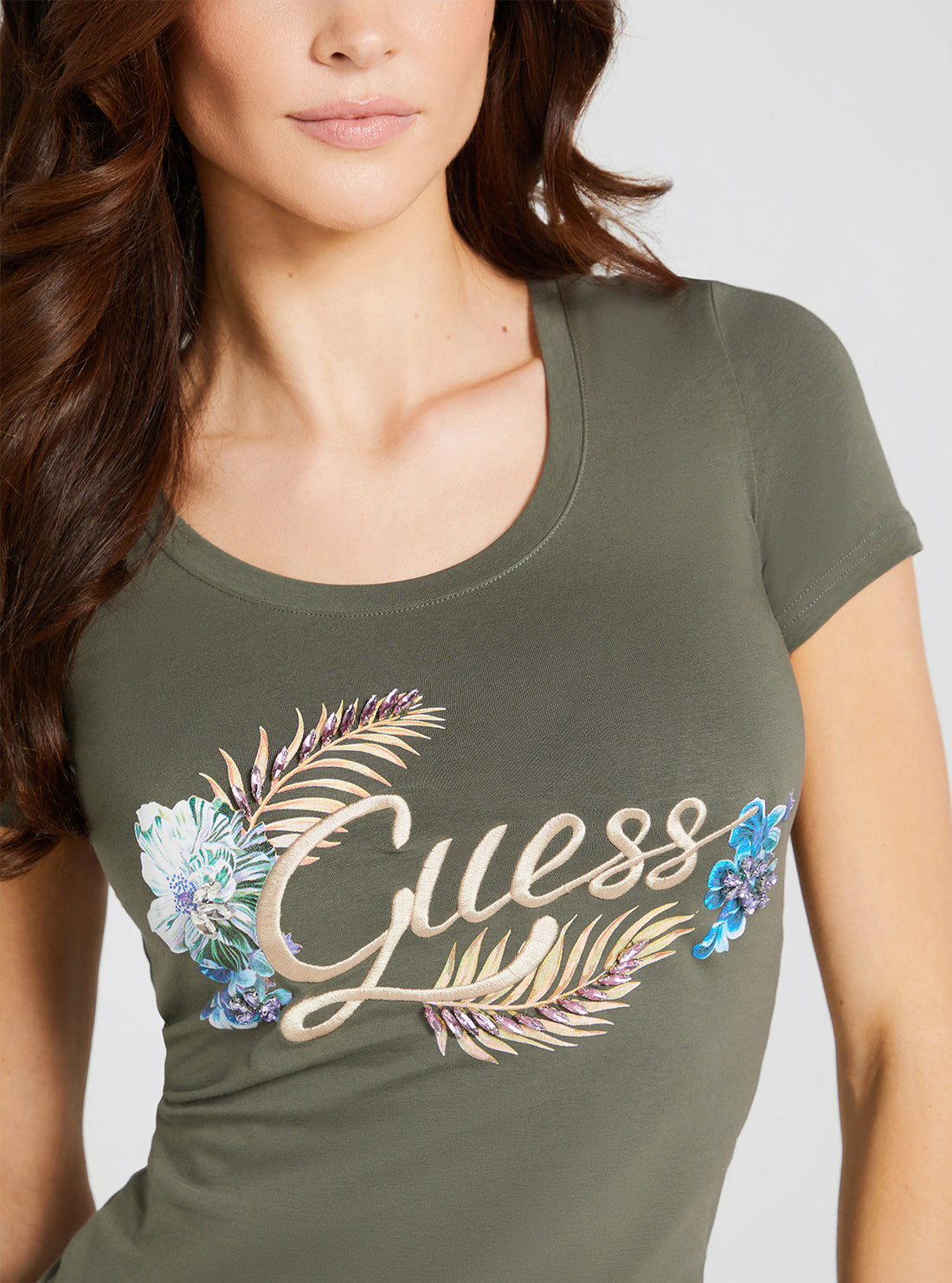 Eco Green Embellish Logo T-Shirt