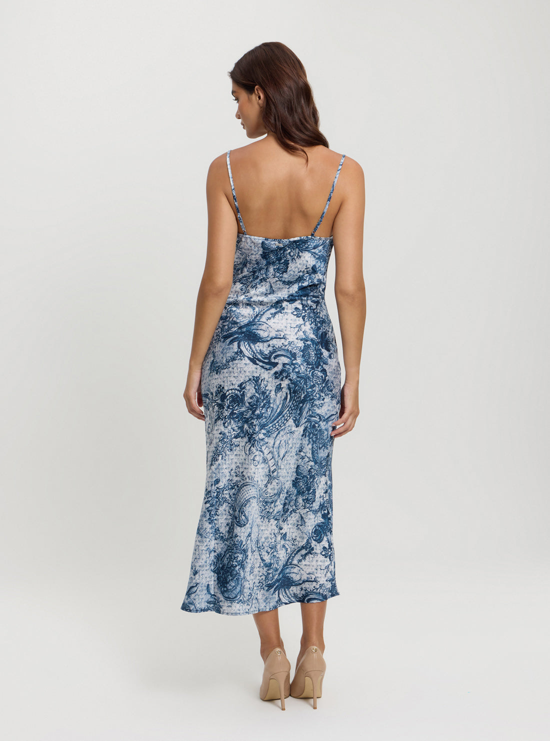 Eco Blue Print Akilina Maxi Dress