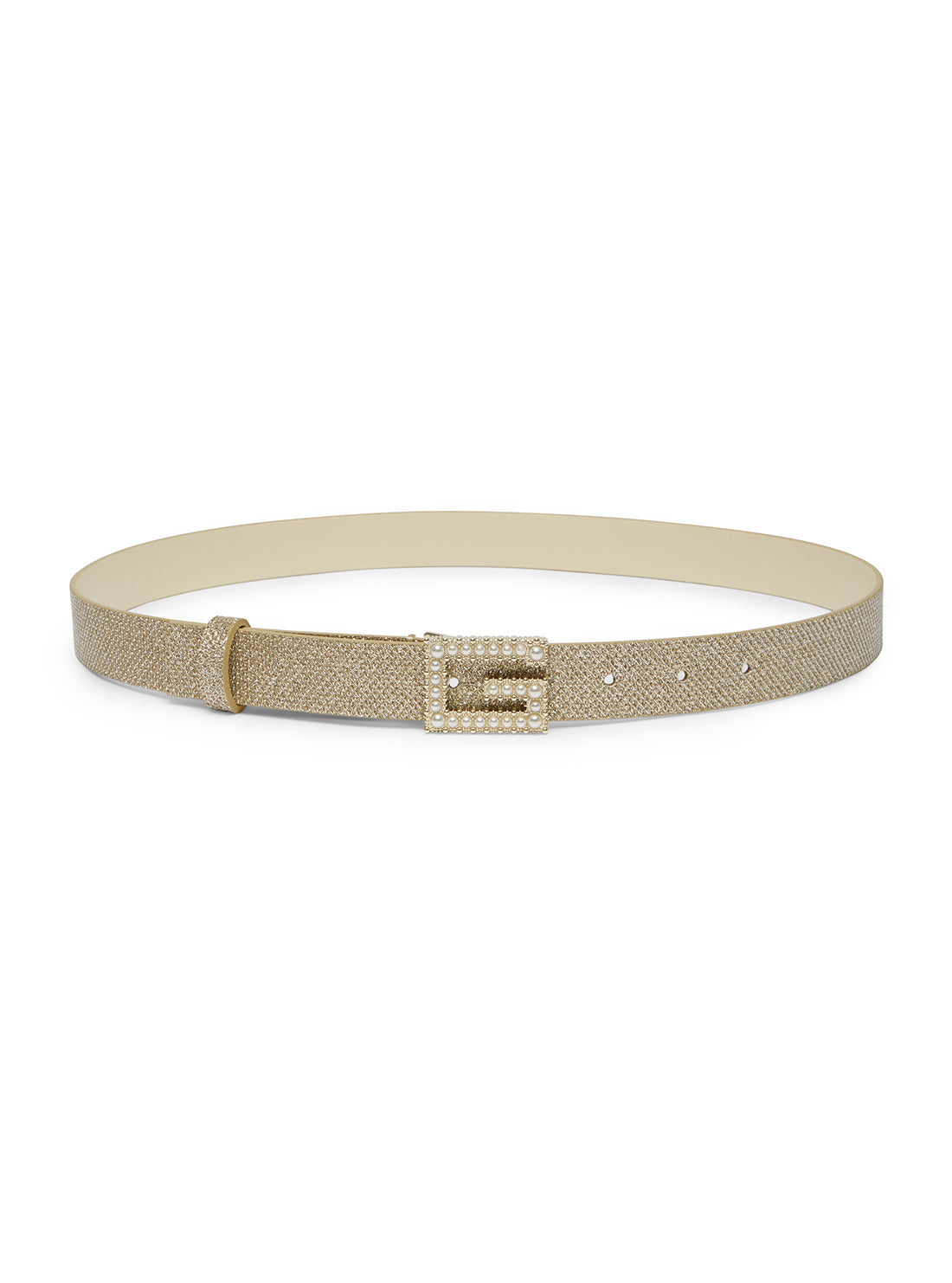 Light Gold Lurex Gretel Adjustable Belt