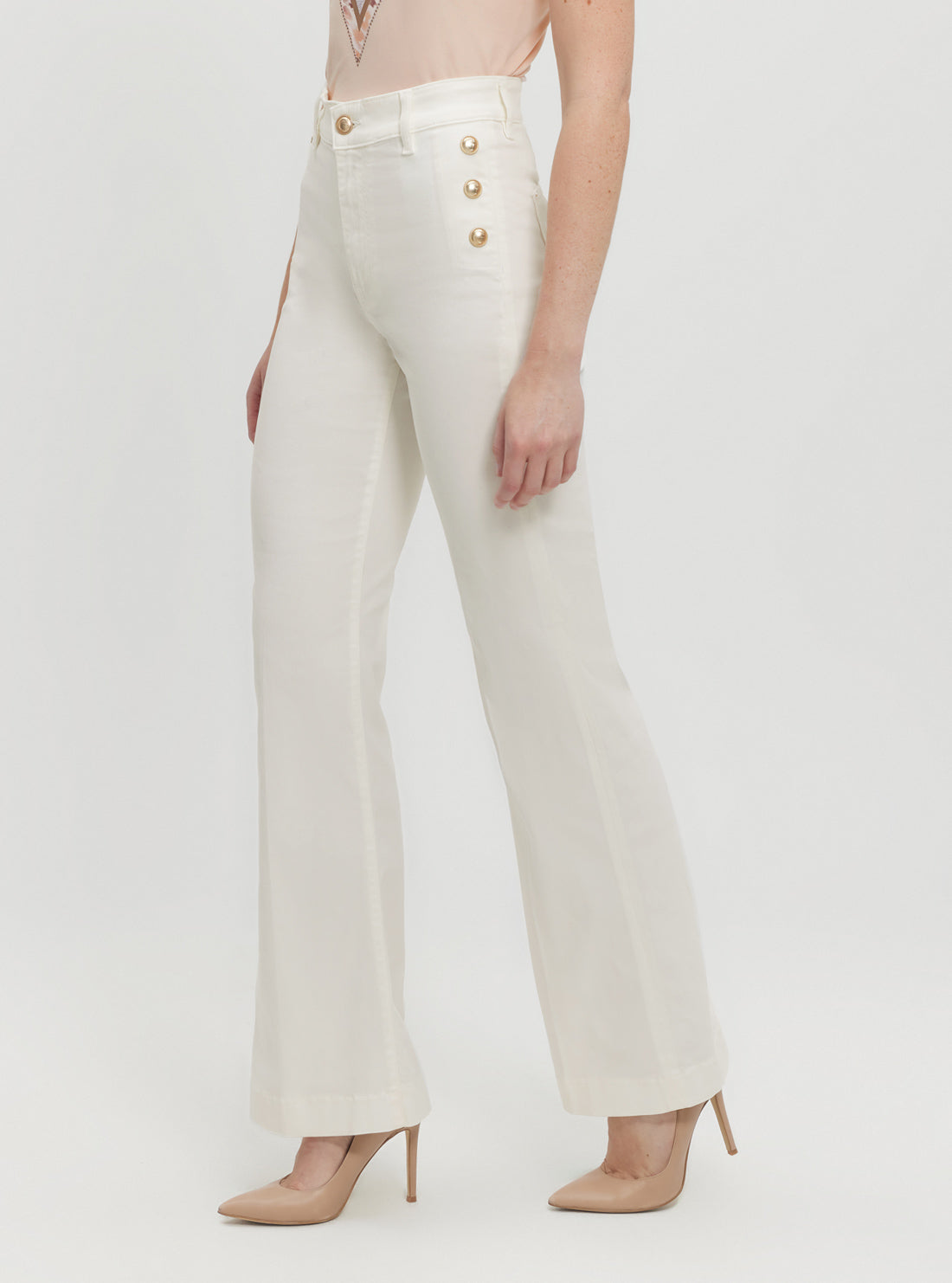 White New Faye Pants