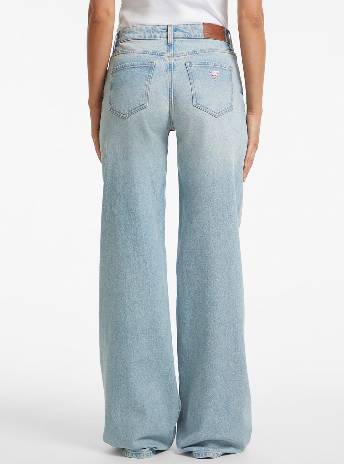 Guess Jeans G11 Wide Leg Jeans in Light Wash W4BA0YD5CCA Back View