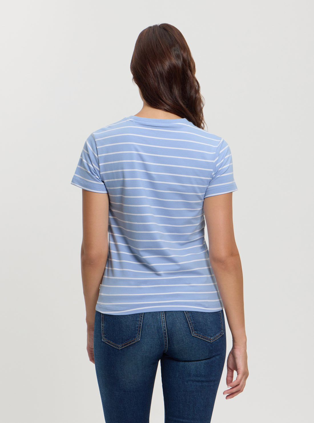 Guess Jeans Blue Striped T-Shirt