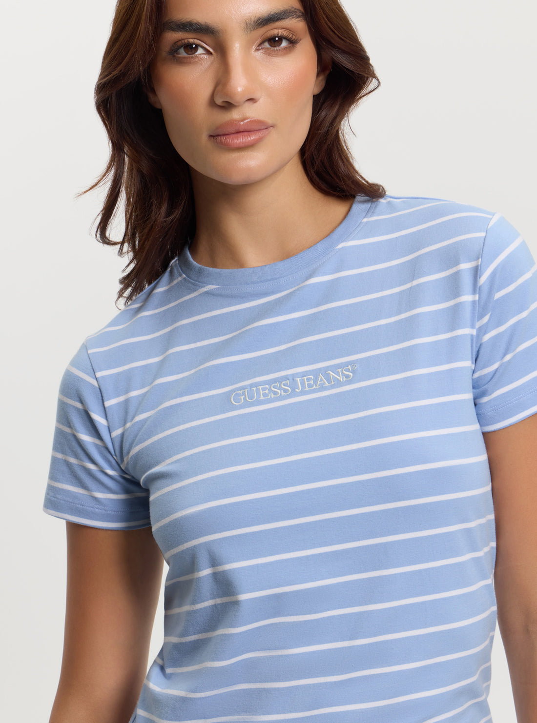 Guess Jeans Blue Striped T-Shirt