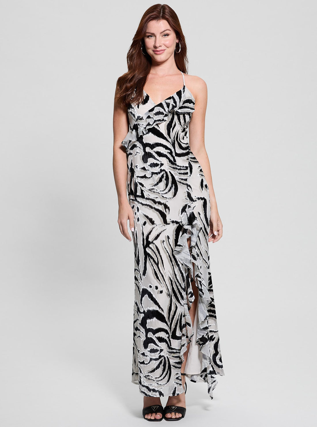 Zebra Print Lydie Maxi Dress