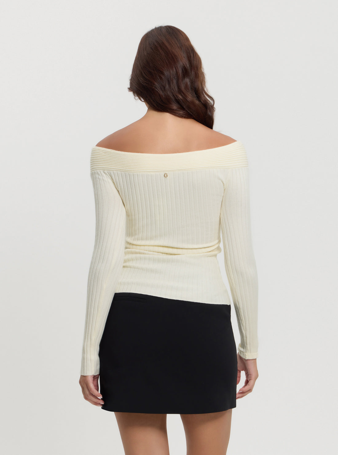 White Milana Wrap Knit Top