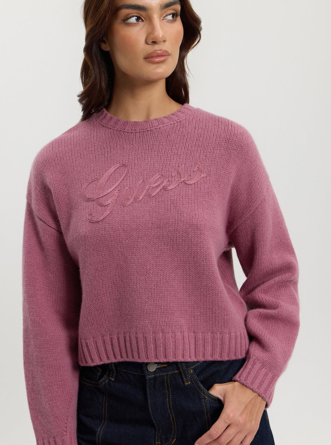 Guess Originals Pink Vintage Graphic Sweater