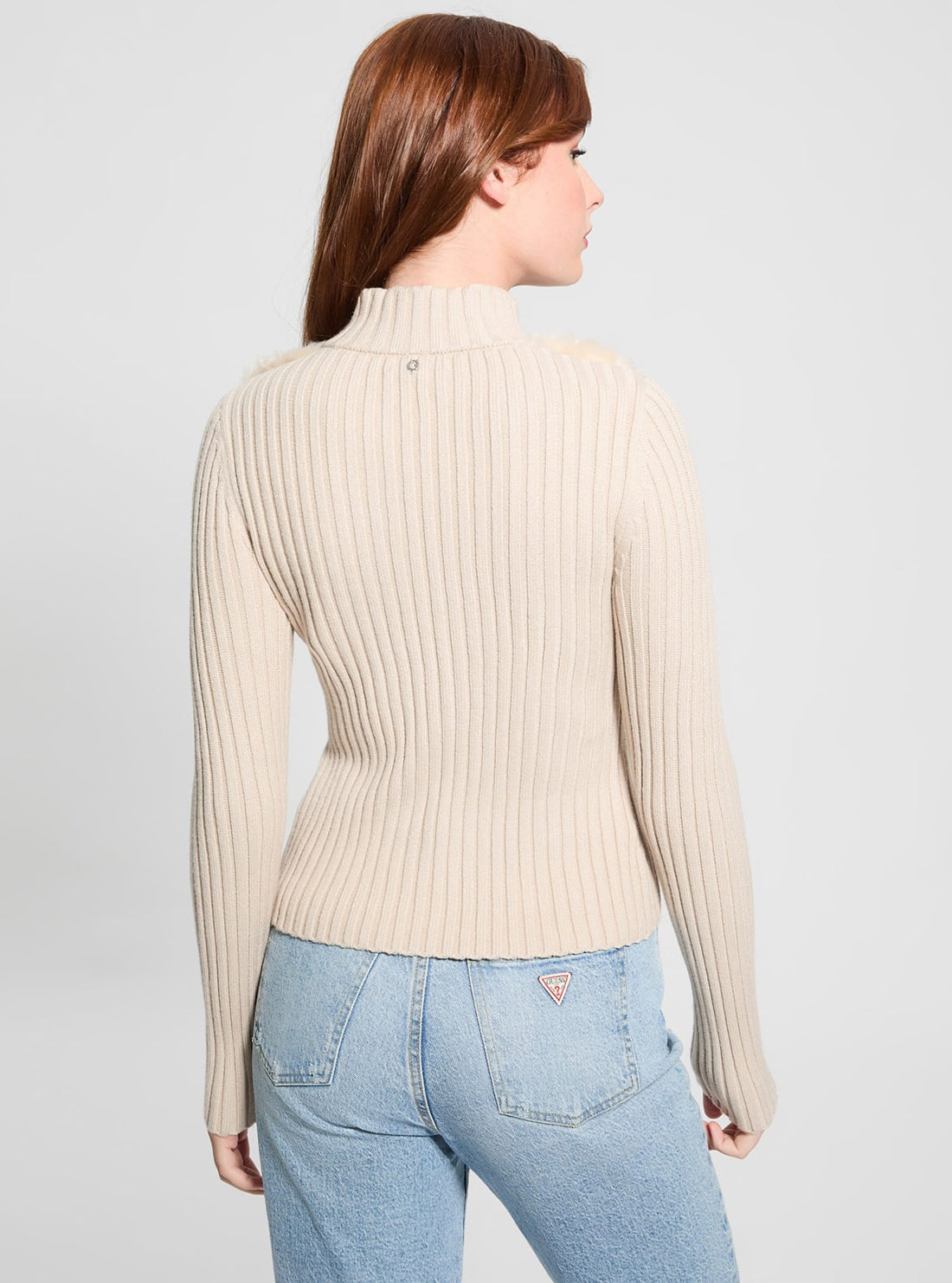 Eco Beige Fur Mix Mila Cardigan