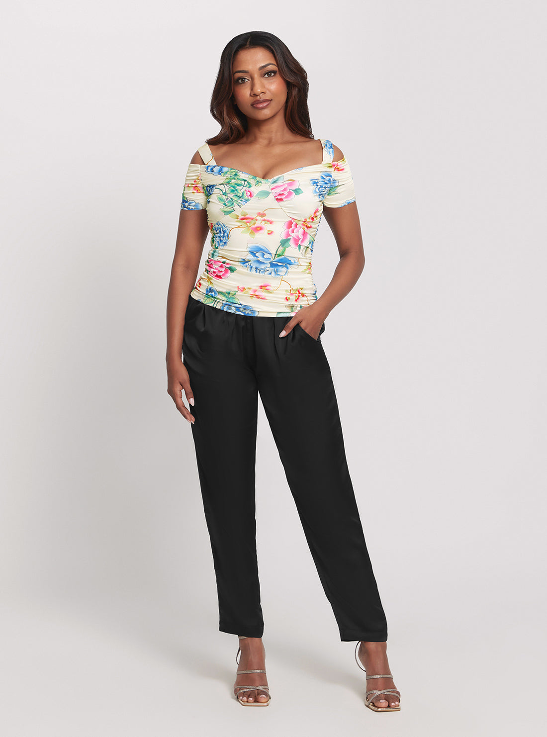 Floral Print Emily Top full view