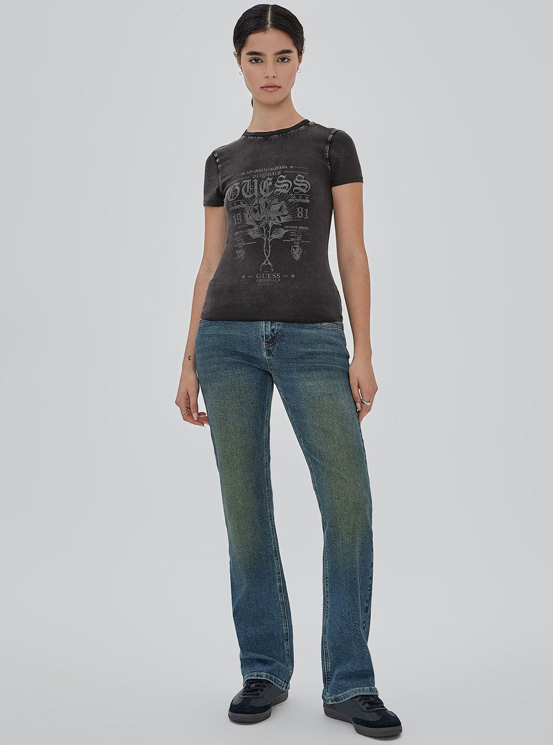 GUESS Guess Originals Black T-Shirt full view