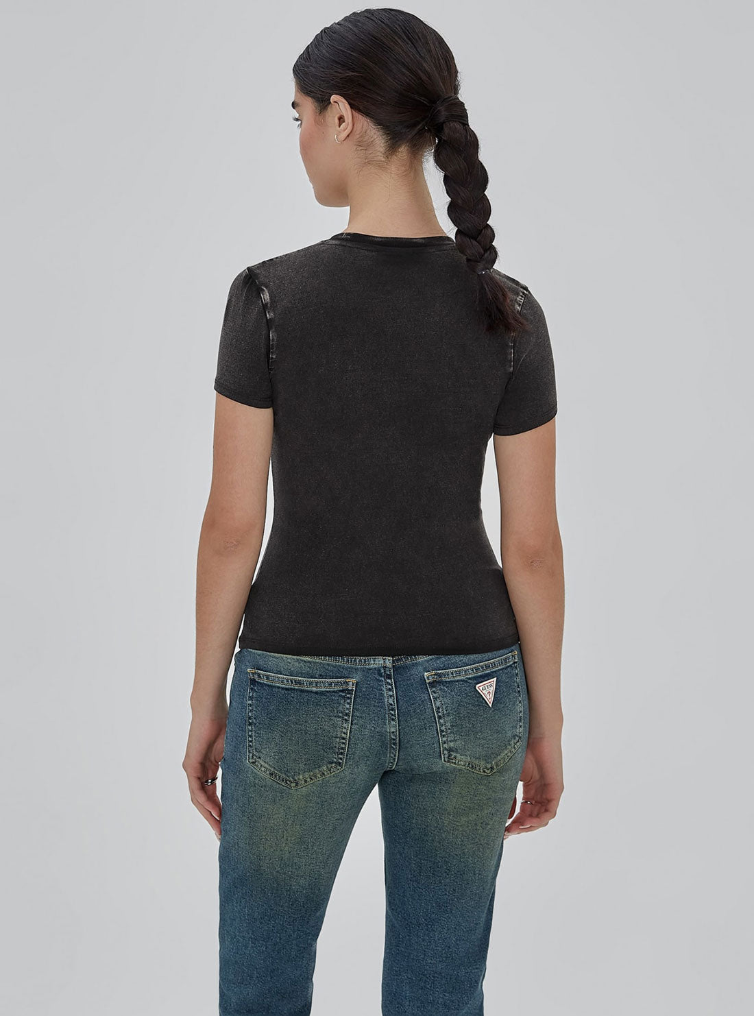GUESS Guess Originals Black T-Shirt back view