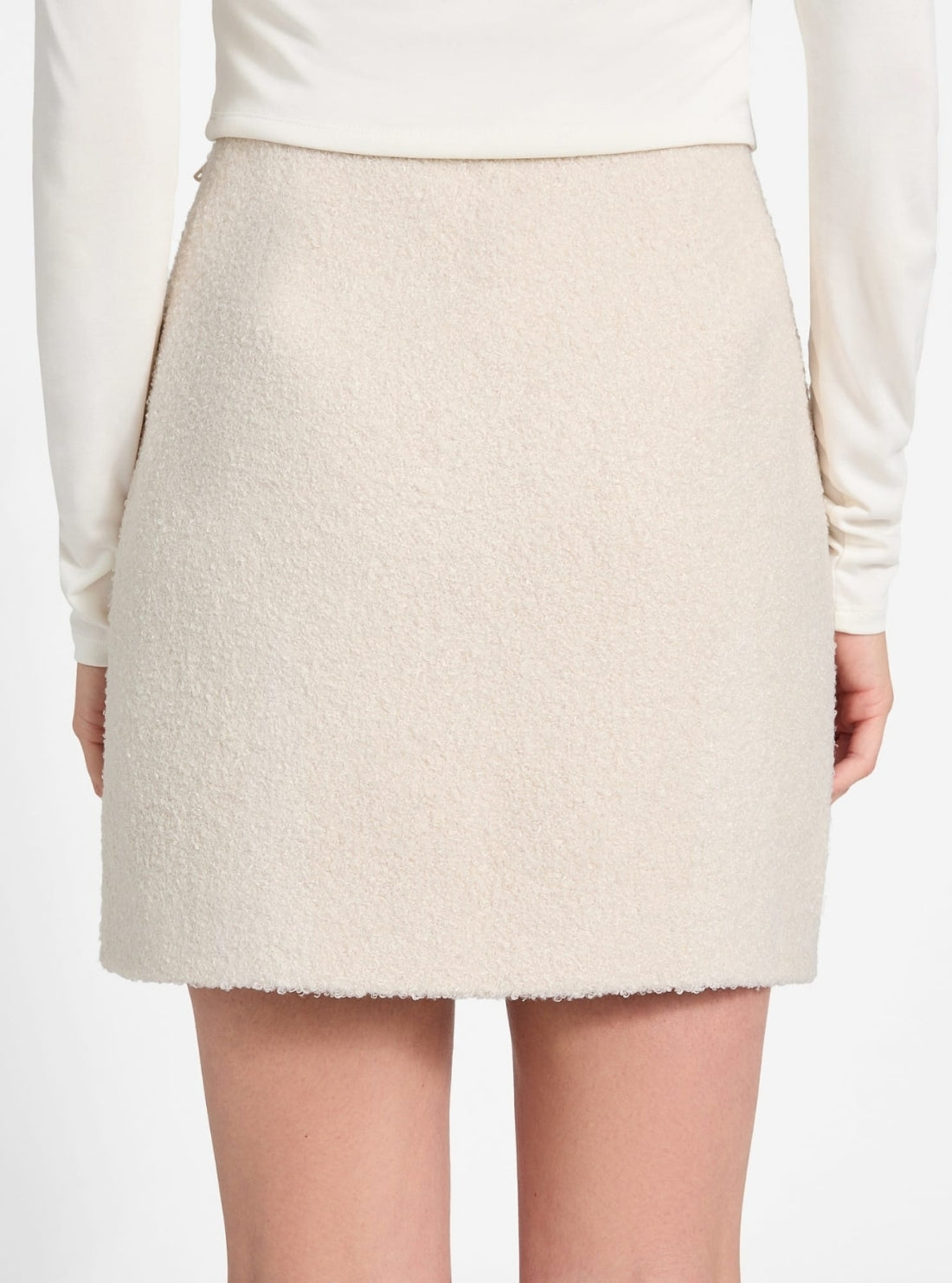 GUESS Womens Eco Beige Zita Mini Skirt W5BD68W2392 Back View