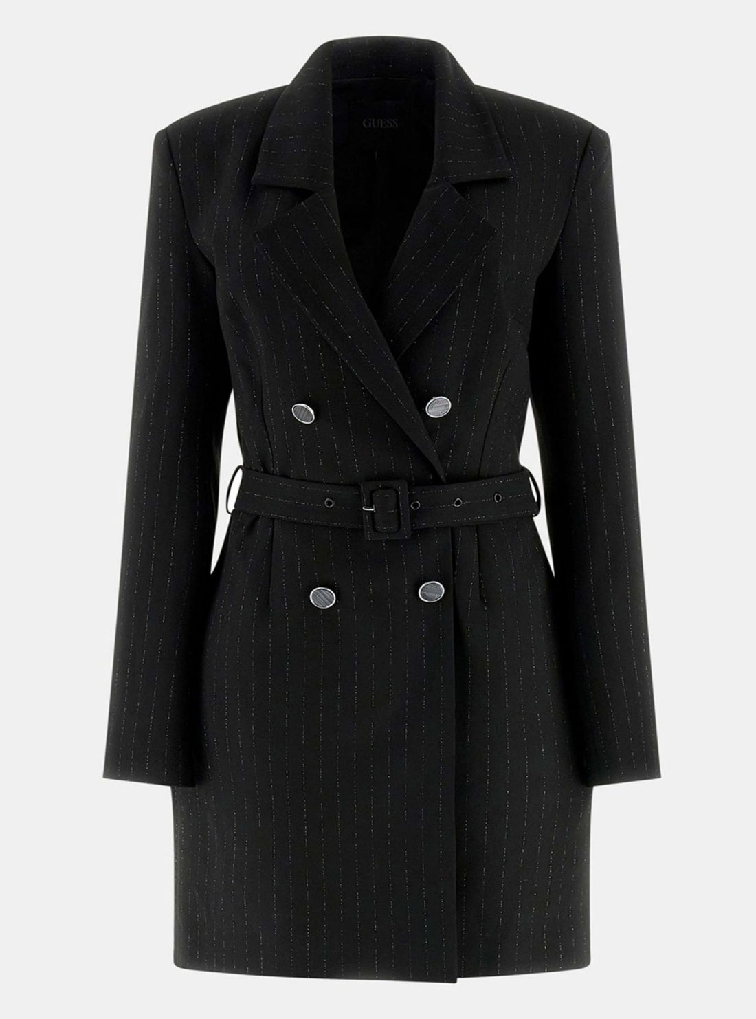 GUESS Womens Eco Black Zanita Blazer Dress W5BK54W2422 Flatlay