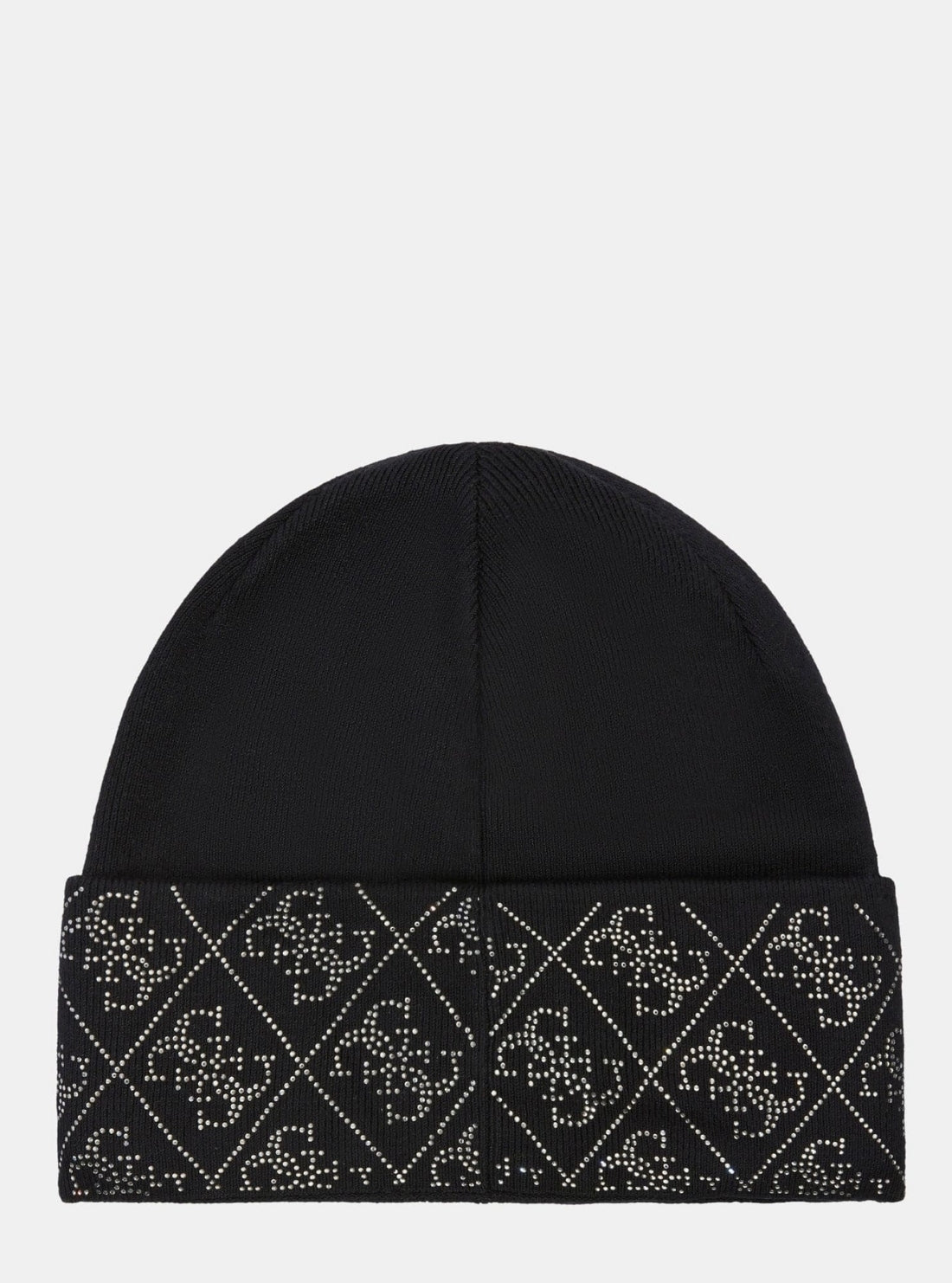 GUESS Accessories Black Nora 4G Rhinestones Beanie W5BZ20Z2NQ2 Back View