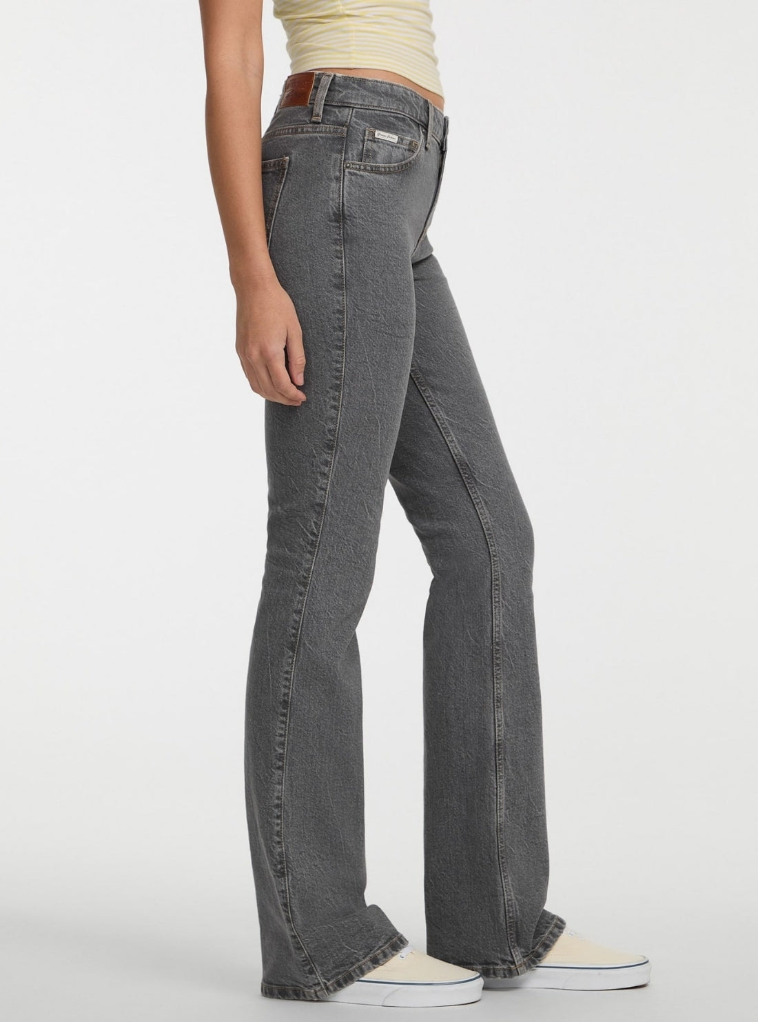 Guess Jeans G09 Bootcut in Grey Wash W5GA1SD5M74 Side View
