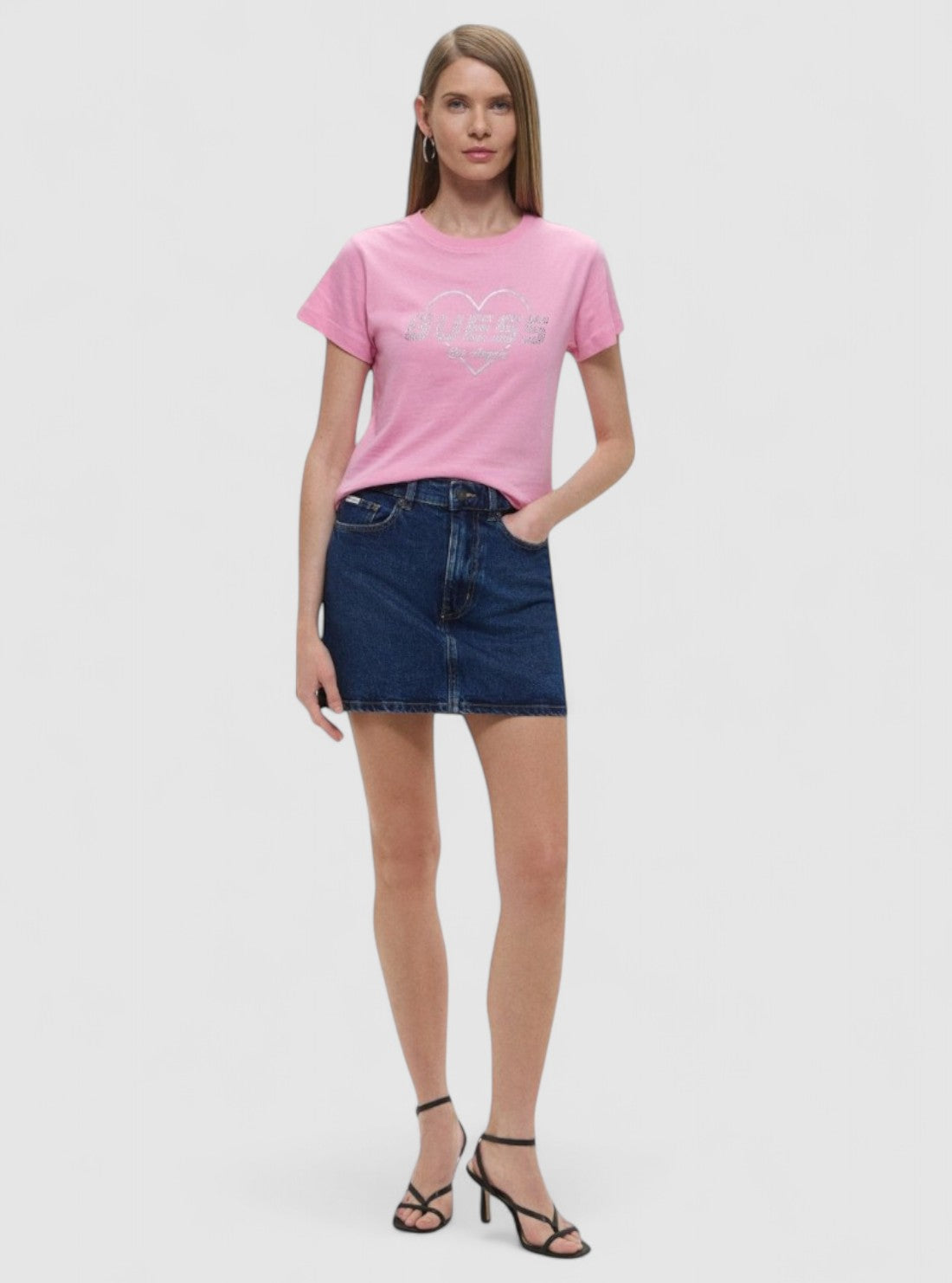 Blue Denim Mini Skirt