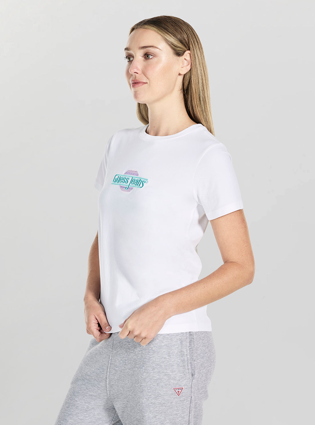 Guess Jeans White Sunset T-Shirt W5GI26J1314 Side View