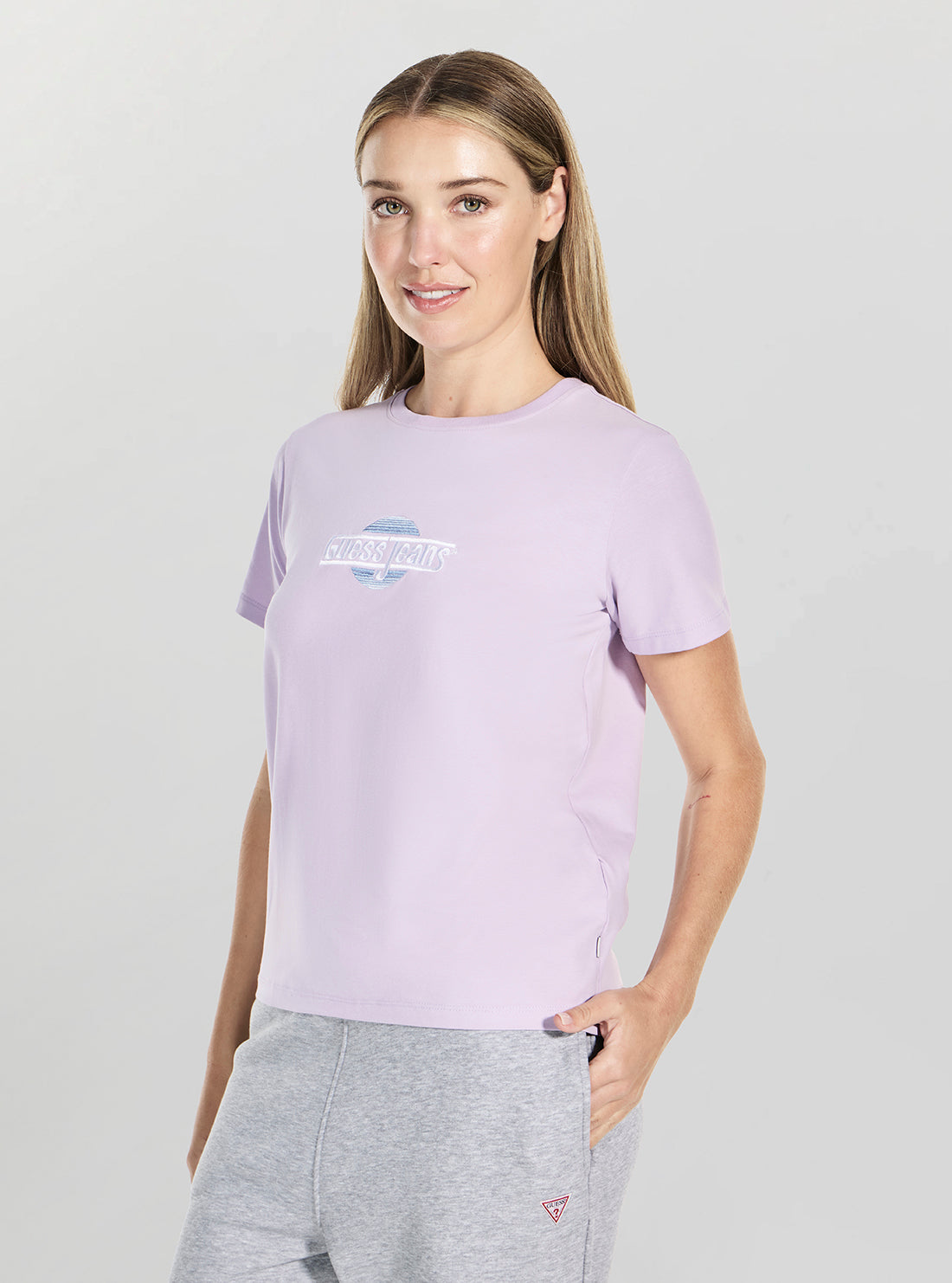 Guess Jeans Purple Sunset T-Shirt W5GI26J1314 Side View