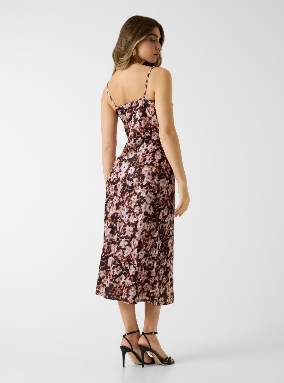 GUESS Womens Eco Bloom Print New Akilina Midi Dress W5GK85WH9C2 Back View