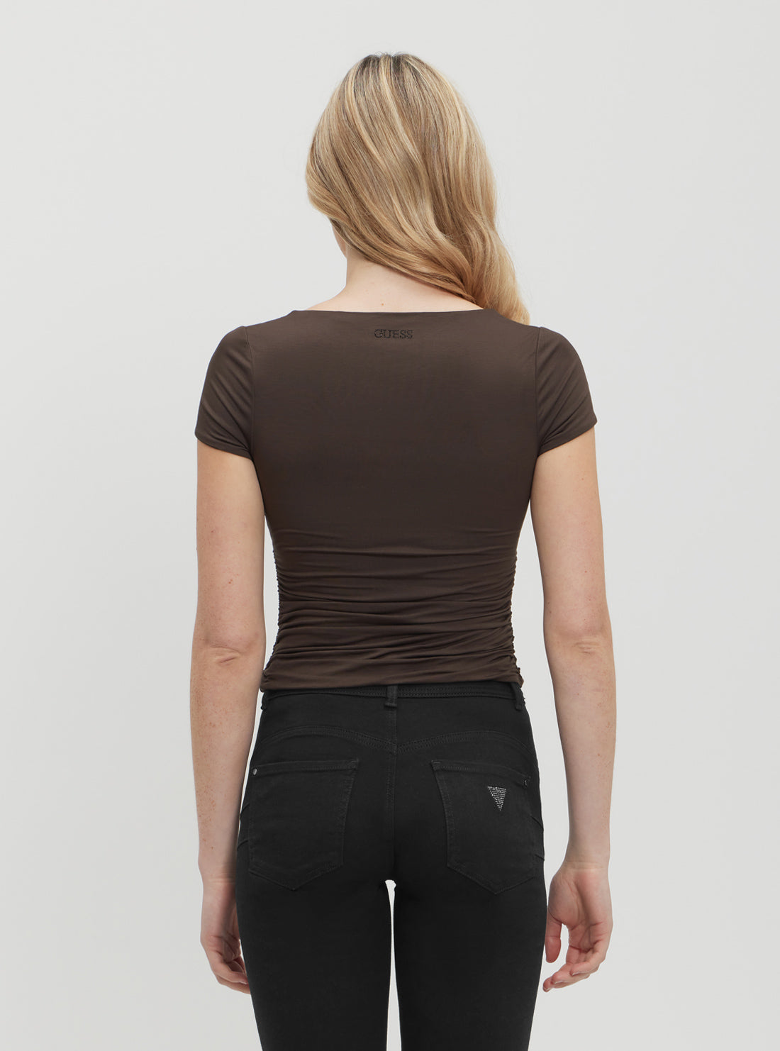 Brown Charlotte Draped Top