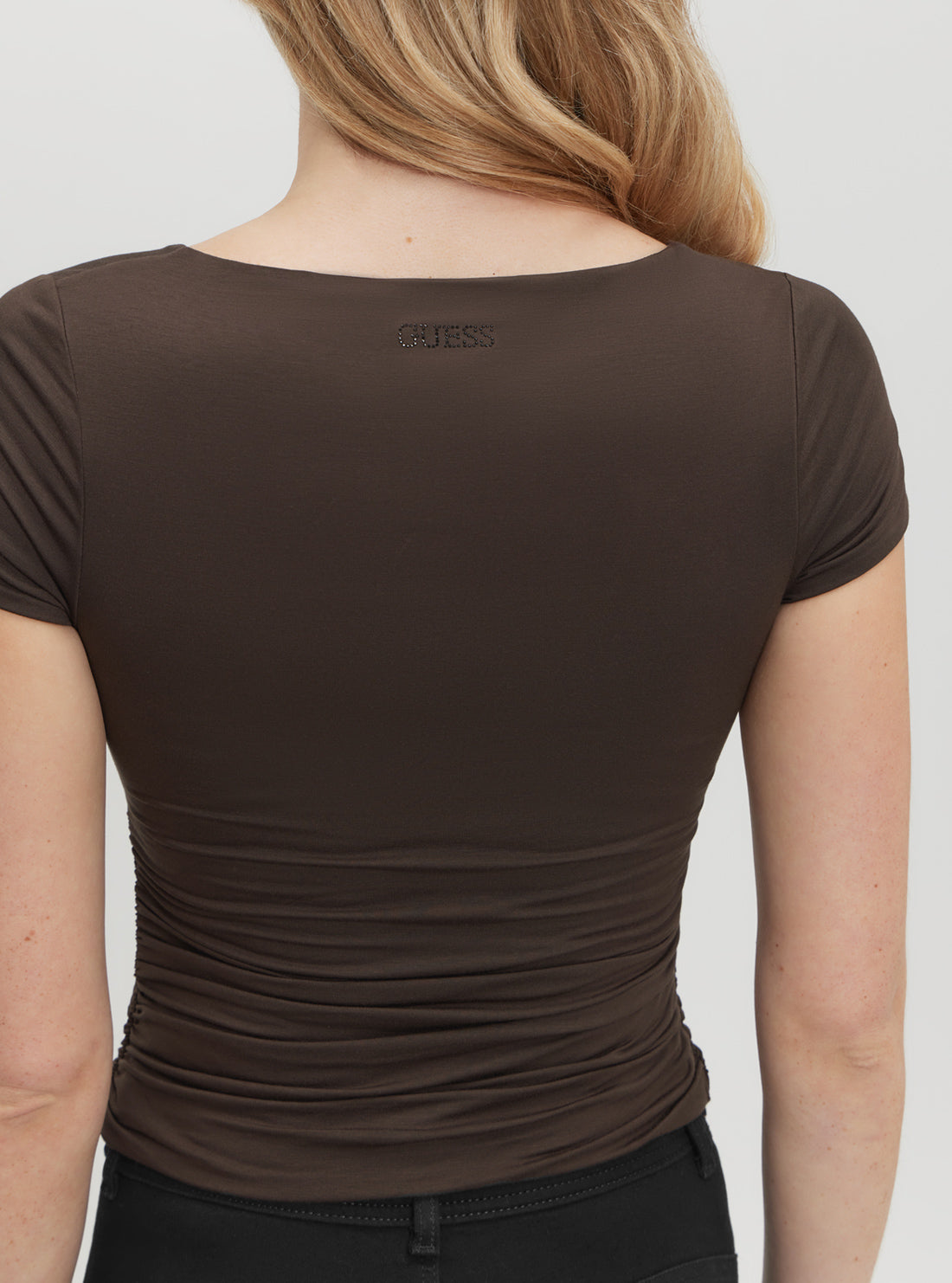 Brown Charlotte Draped Top