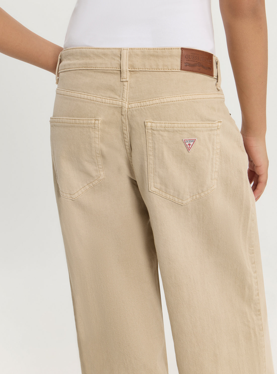 Guess Jeans Beige G11 Wide Leg Jeans