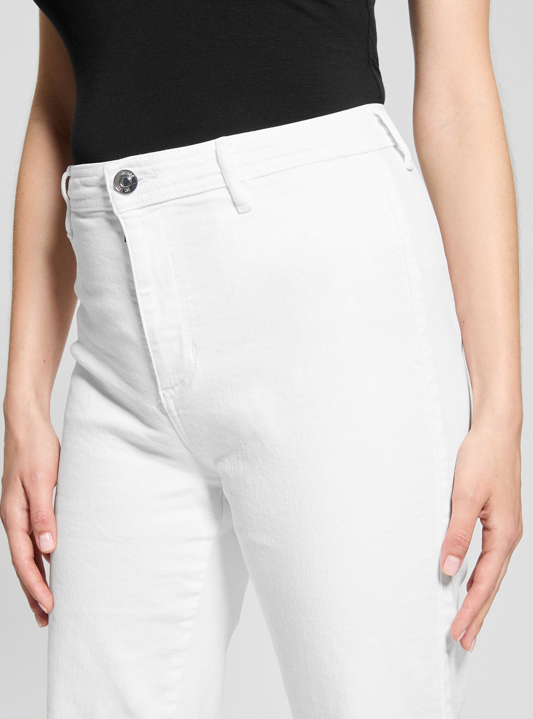 White Belle High Rise Flare Jeans