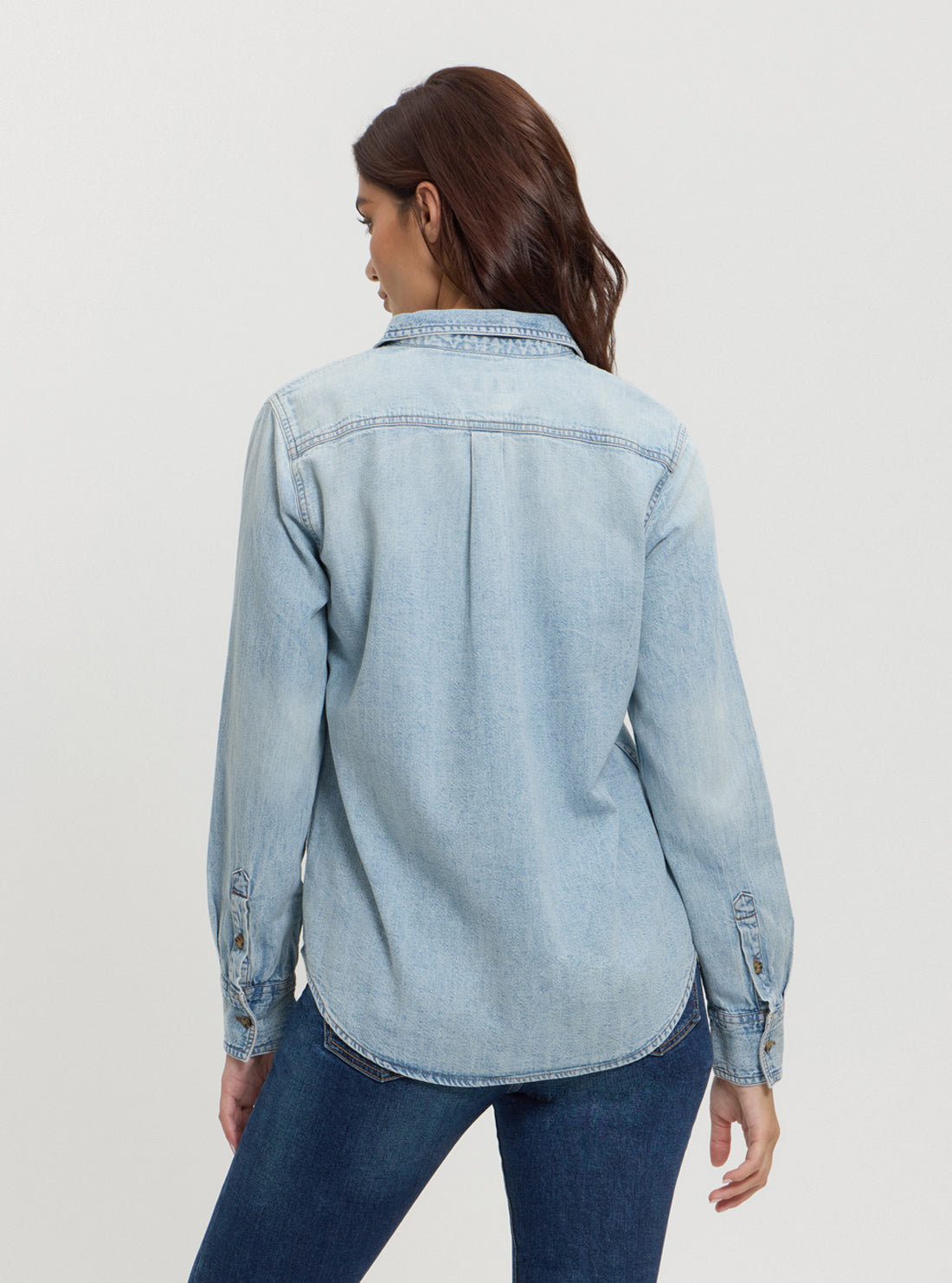 Guess Jeans Blue Regular Denim Shirt