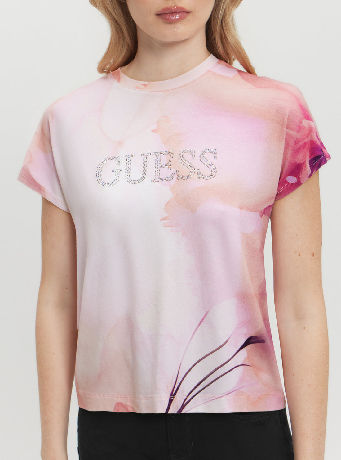 Pink Logo Kimono T-Shirt