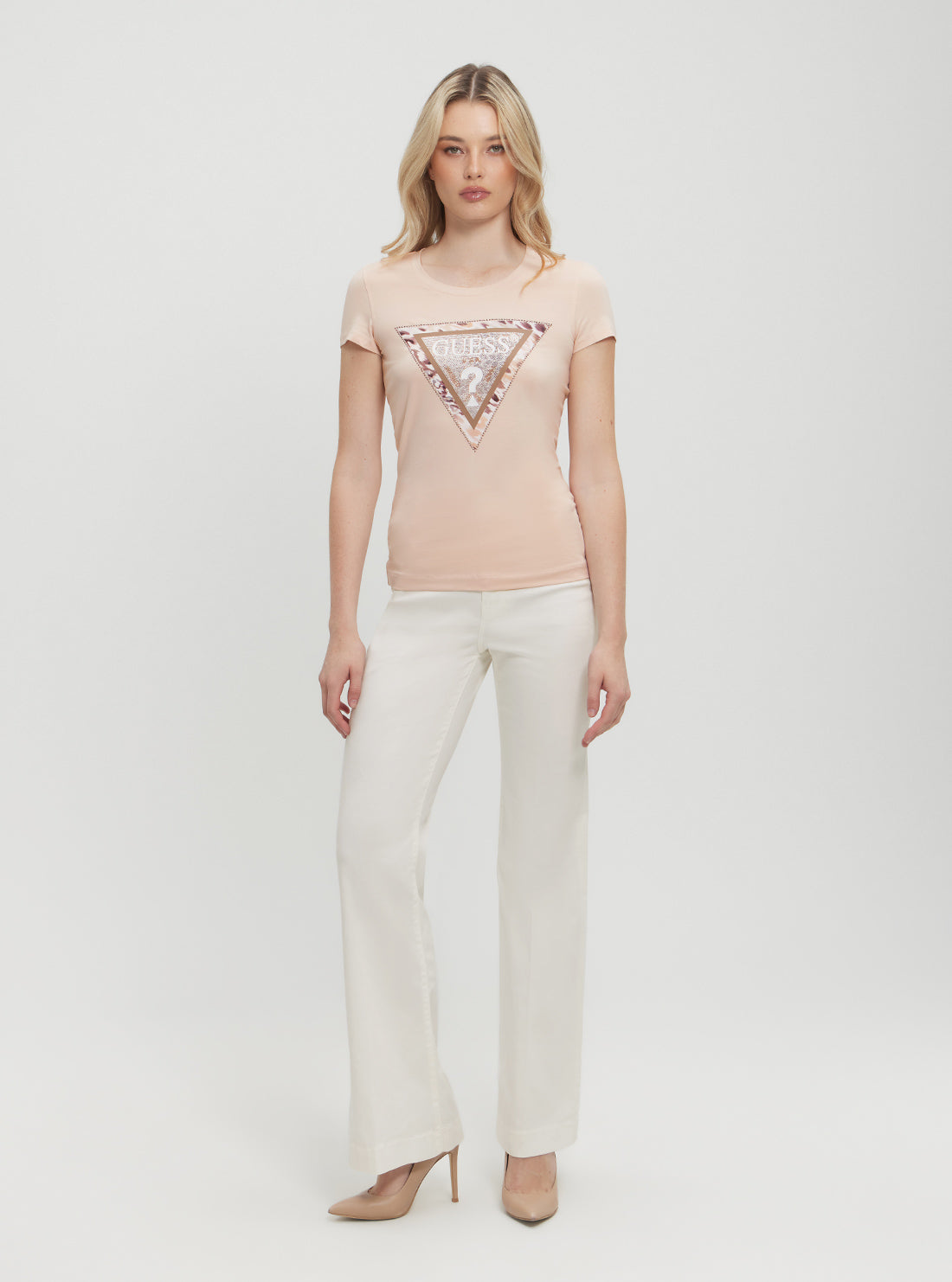 Pink Cheeta Logo T-Shirt