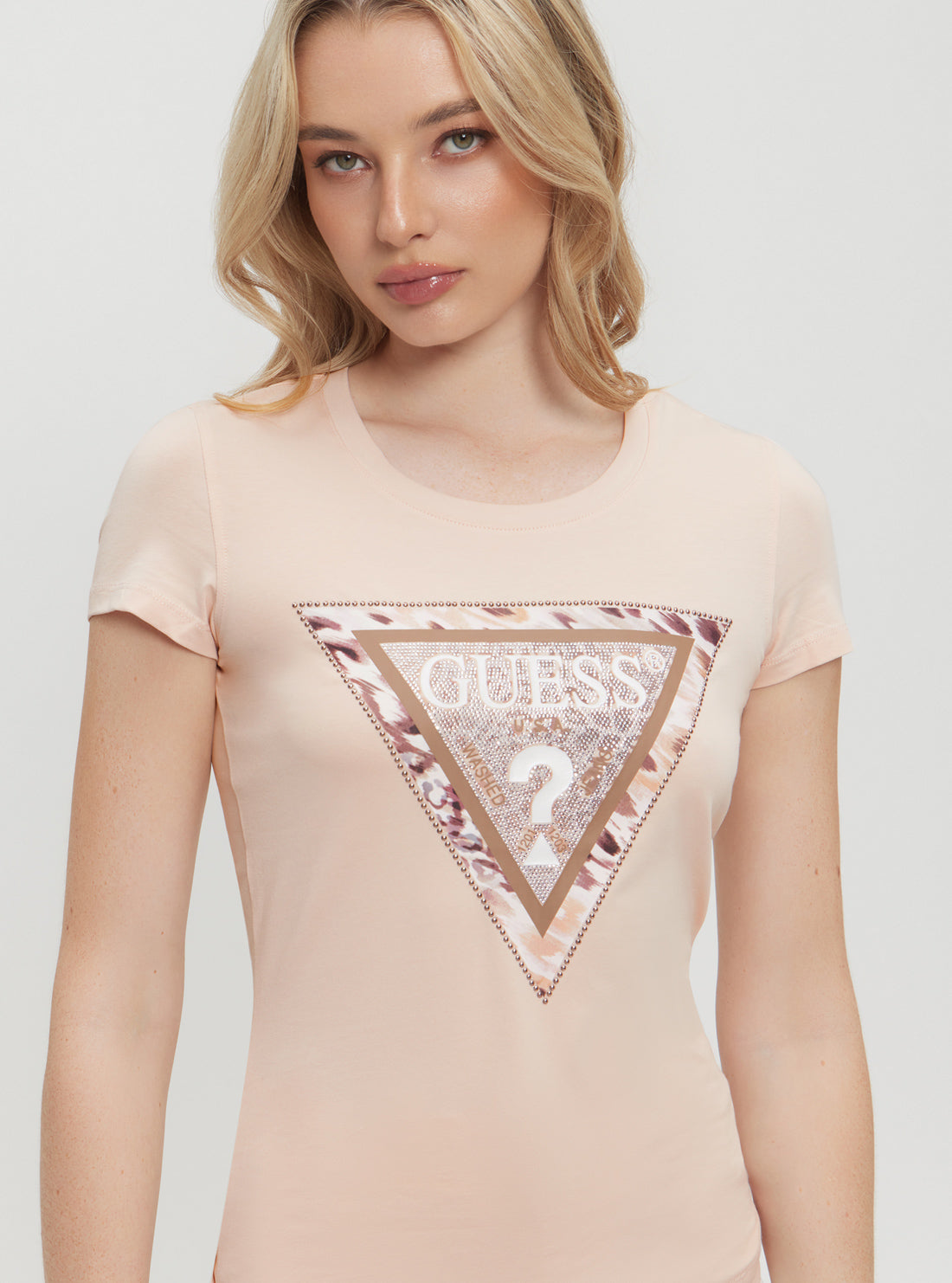 Pink Cheeta Logo T-Shirt