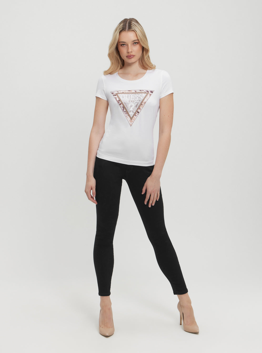 White Cheeta Logo T-Shirt