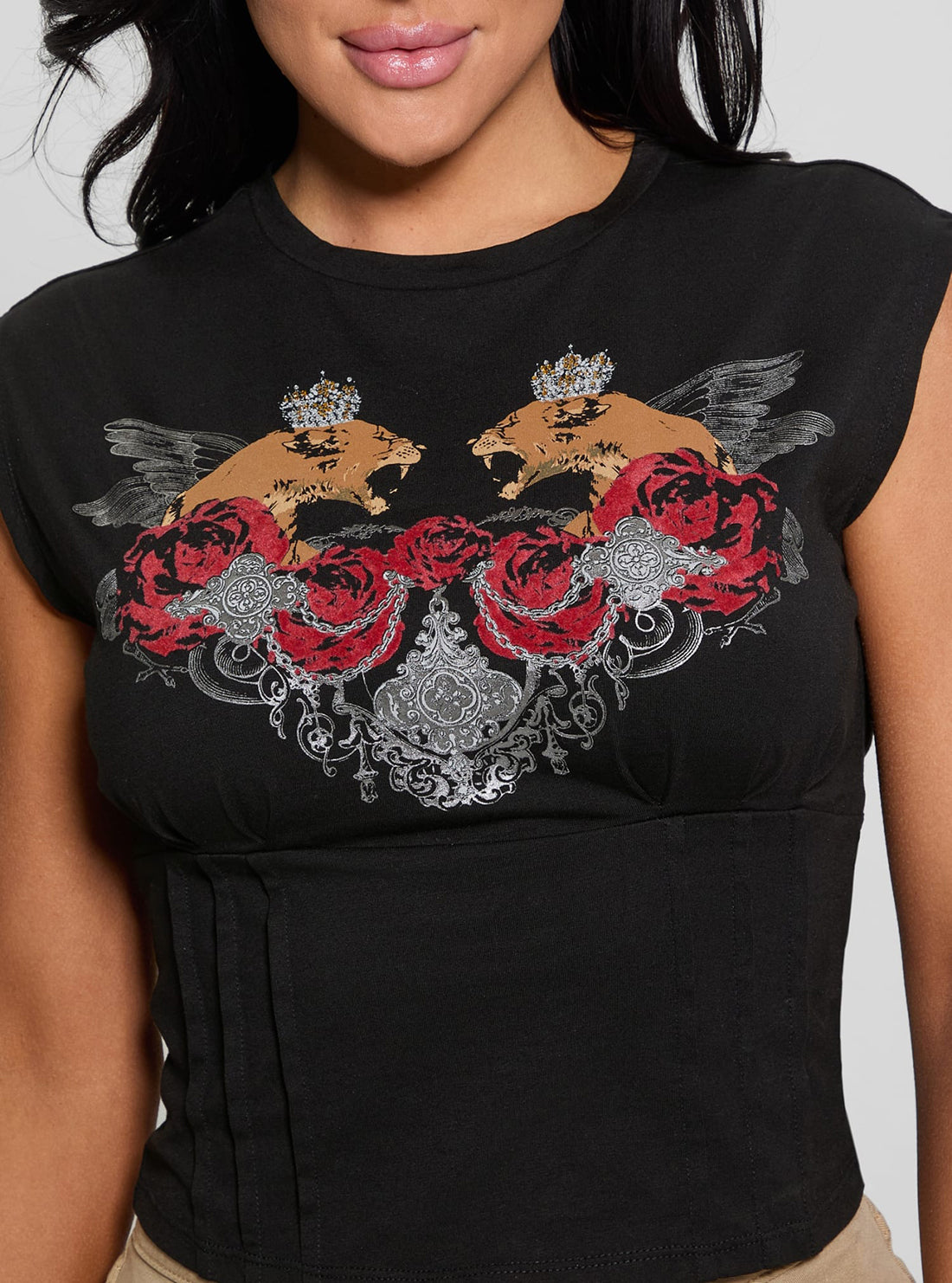 Black Lioness Corset Top